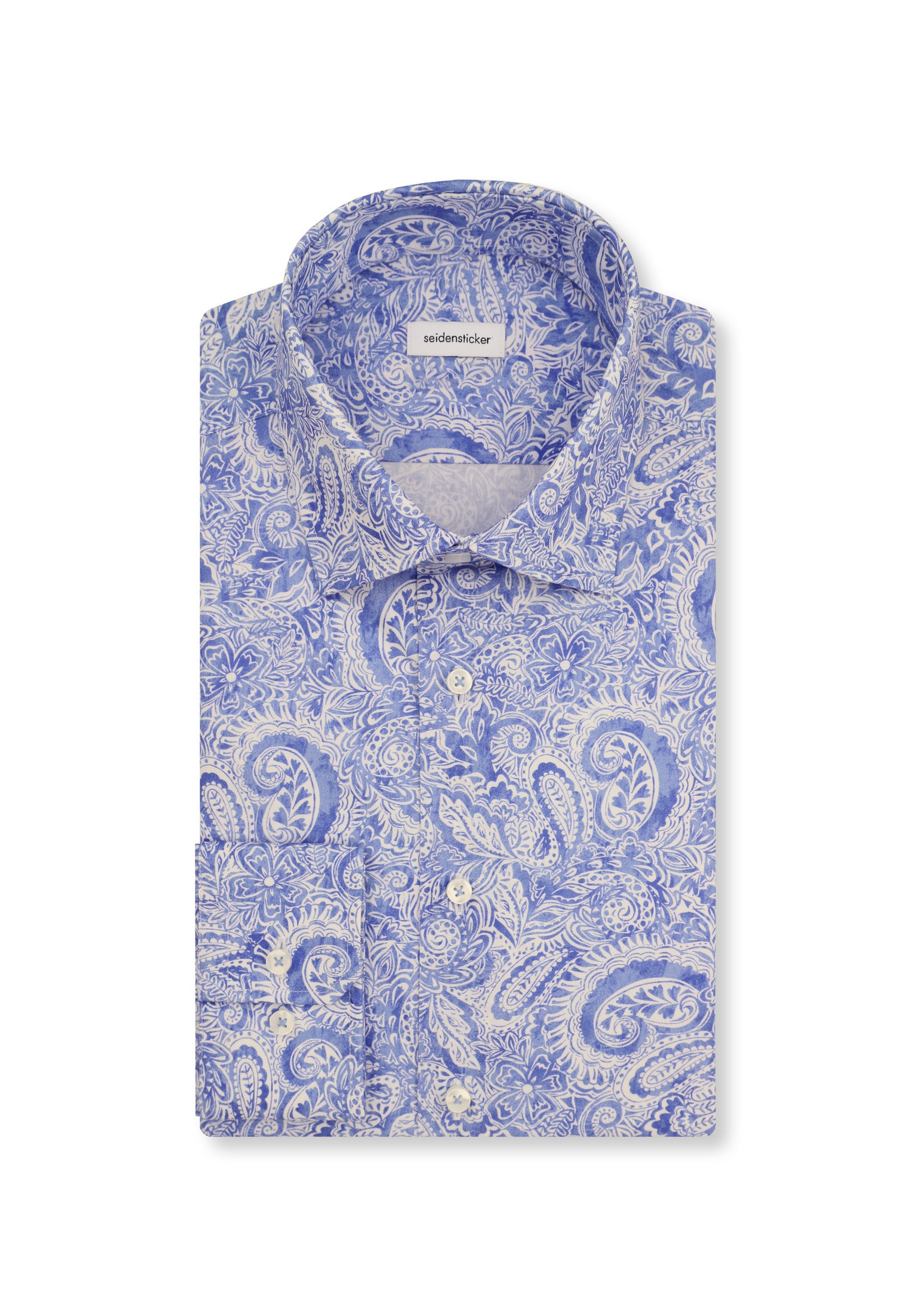 seidensticker Chemise d'affaires »Slim« Slim Langarm Kentkragen Paisley