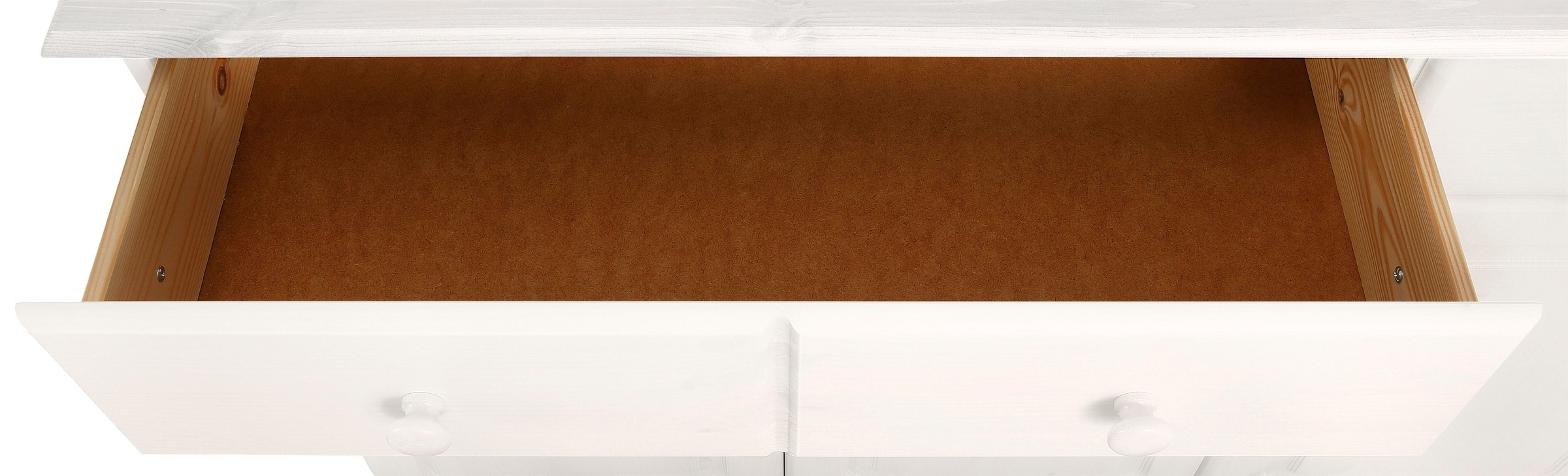 GOODproduct Sideboard »Mette« Kommode mit gefrästen, kugelförmigen Füssen, Breite 120 cm