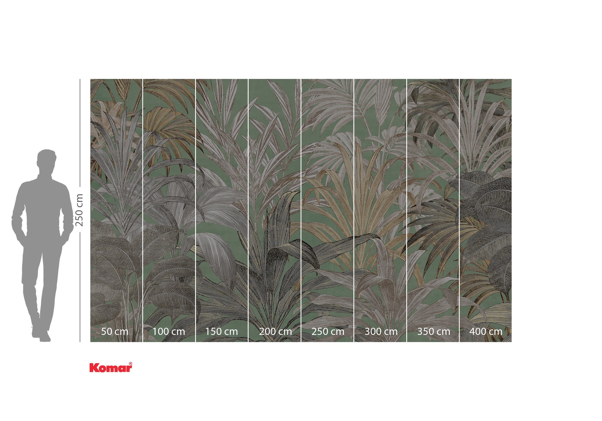 Komar Papier peint photo »Digitaldruck Vlies -  Ciao Capri - Grösse 400 x 250 cm« floral | floral | imprimé | tropical | à motifs lisse Wohnzimmer, Schlafzimmer