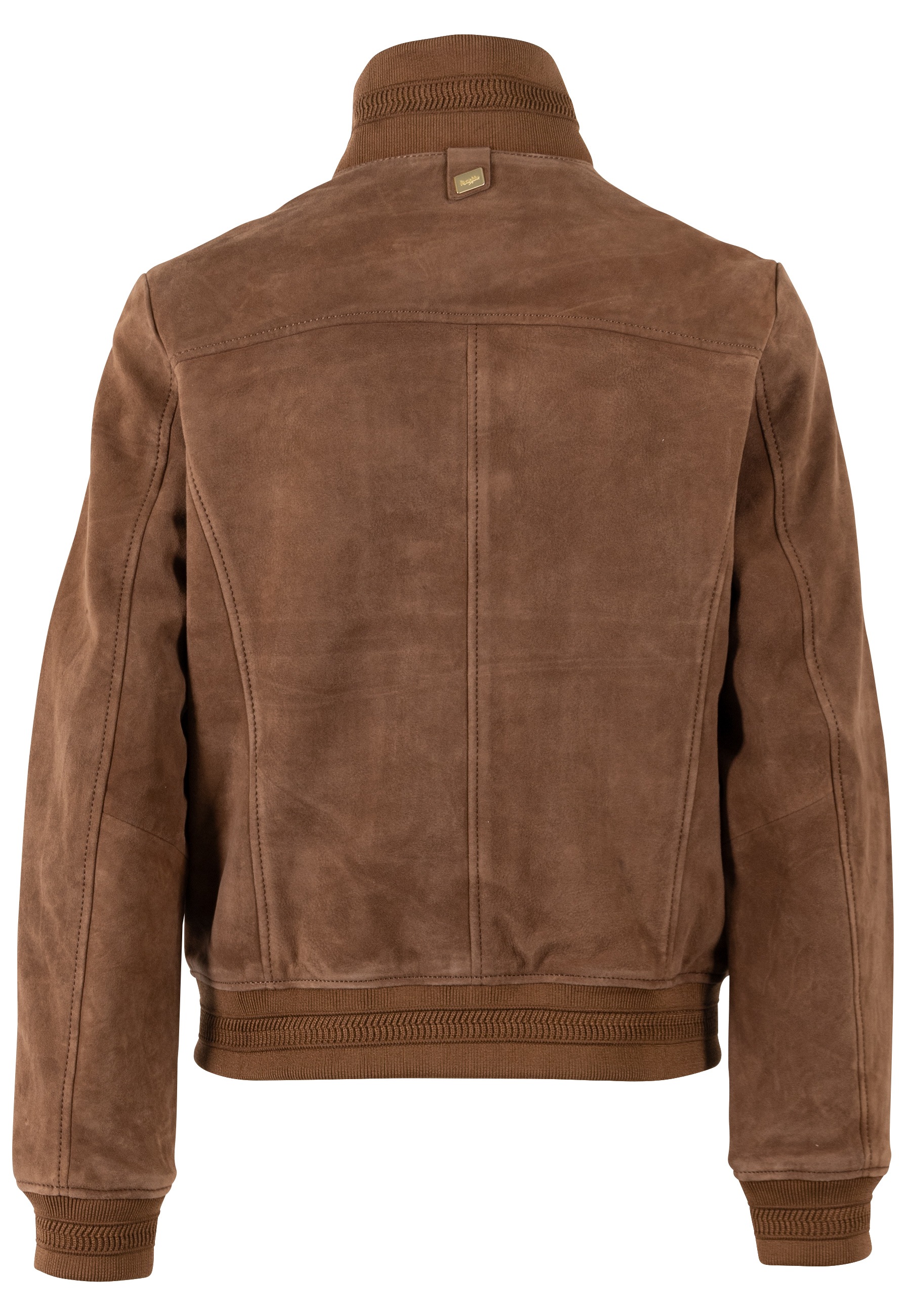 Mauritius Lederjacke »MWDarija« mit geripptem Stehkragen, Wildleder