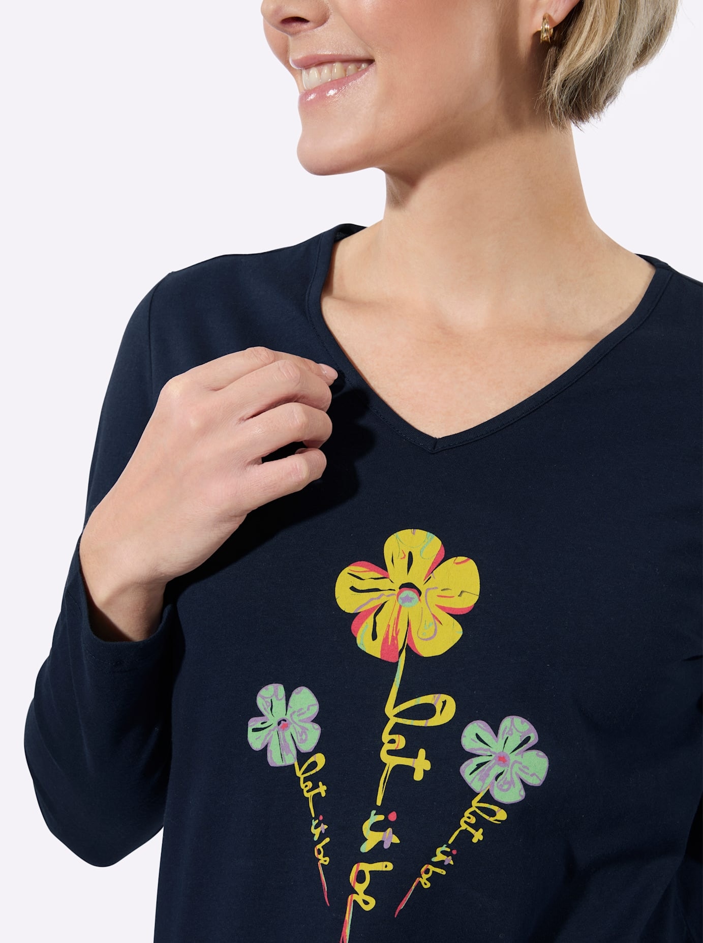 Classic Basics T-shirt en V »V-Shirt« 1
