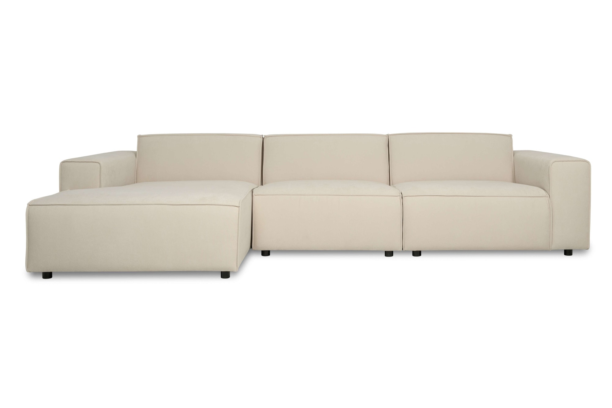 GOODproduct Canapé d'angle »Jorrena, extra weicher Chenille-Stoff« Forme en L, 3 niveaux de confort, largeur 316 cm, avec suspension à ressorts ondulés