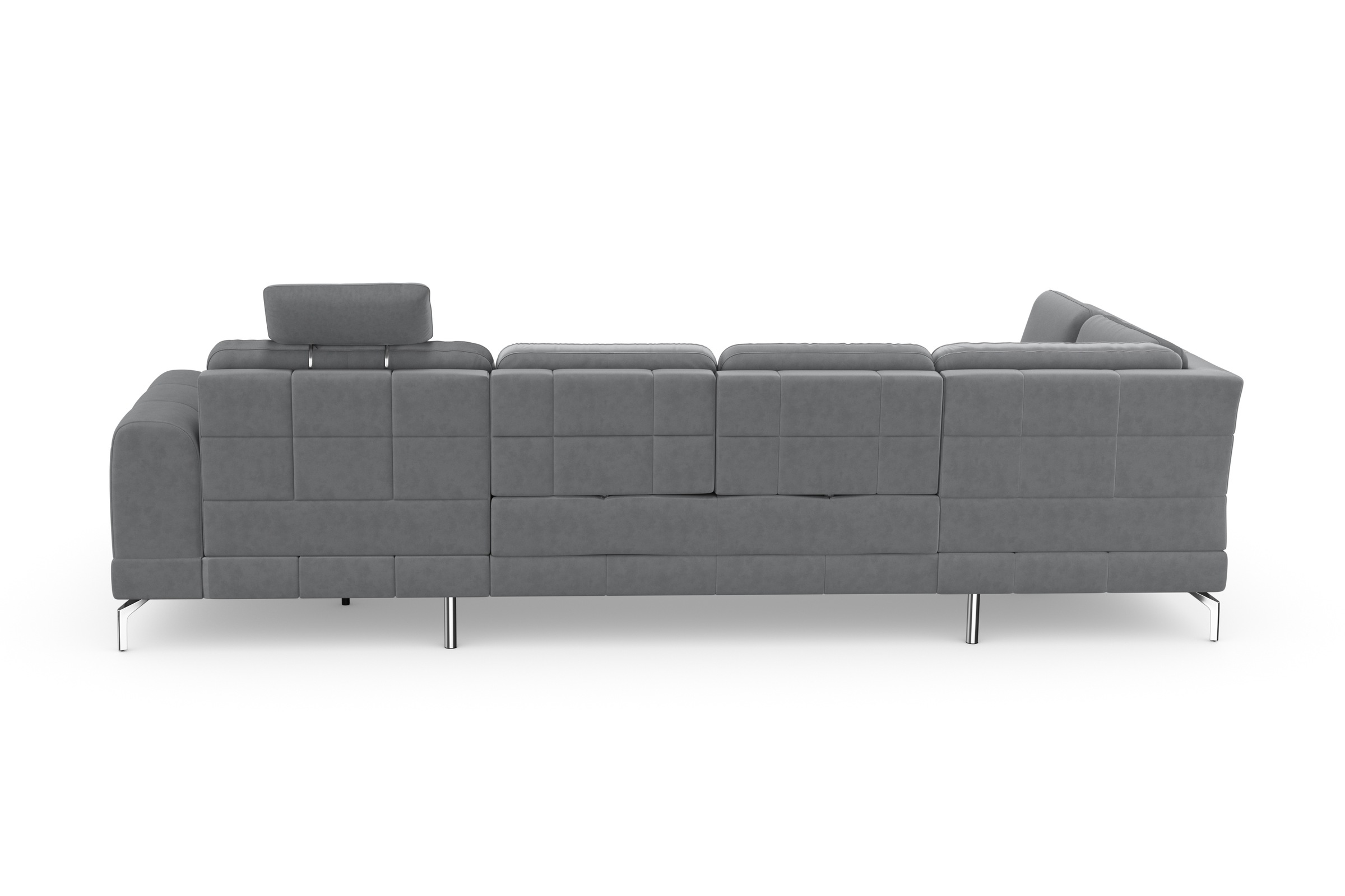 sit&more Wohnlandschaft »Bendigo U-Form« inklusive Sitztiefenverstellung, Bodenfreiheit 15 cm, in 2 Fussfarben