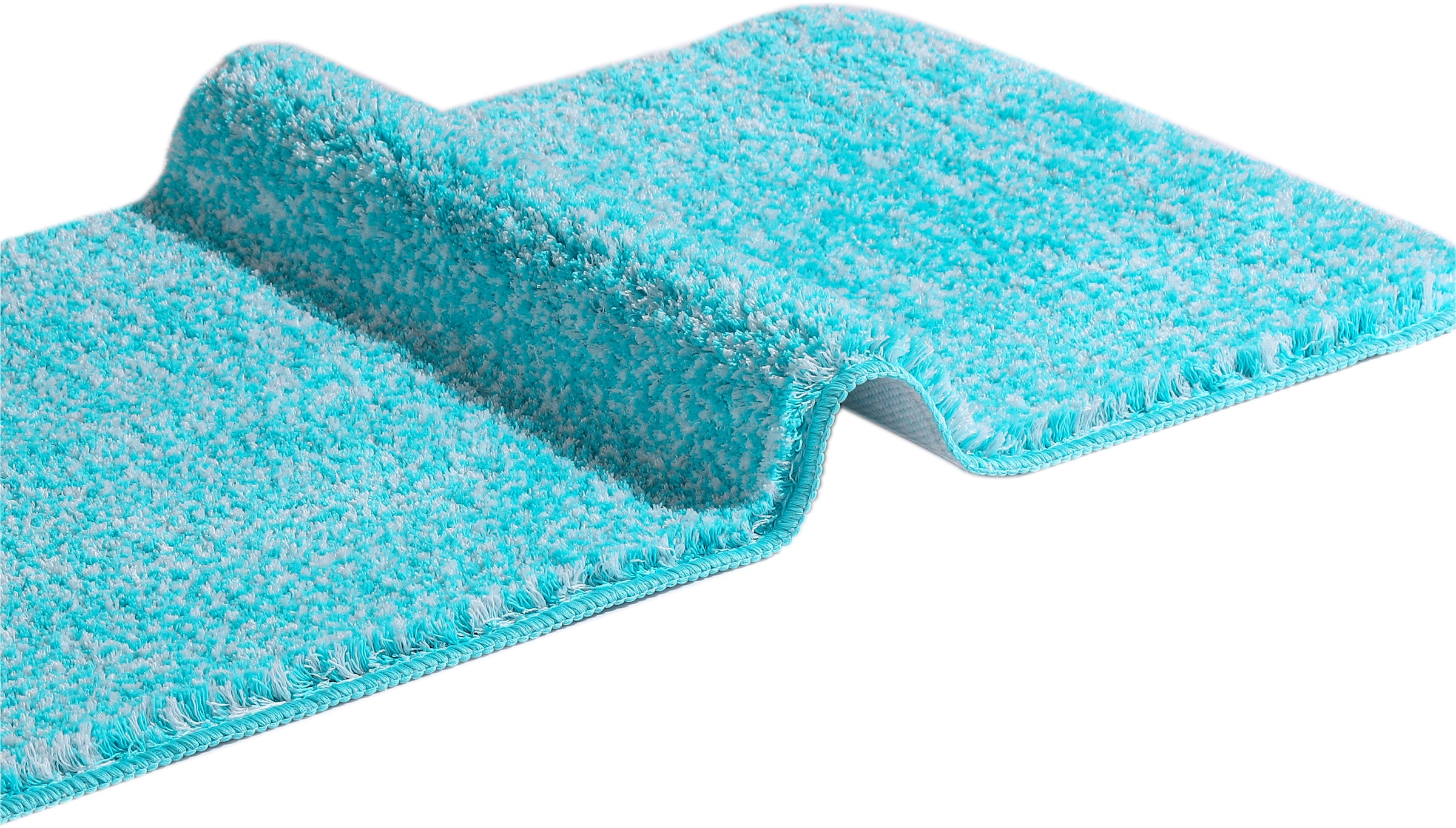 GOODproduct Tapis de bain »Vanessa meliert, Badvorleger, Badezimmer Teppich, Duschvorleger« Höhe 20 mm revêtement antidérapant Résistant tapis de bain, toucher doux, uni