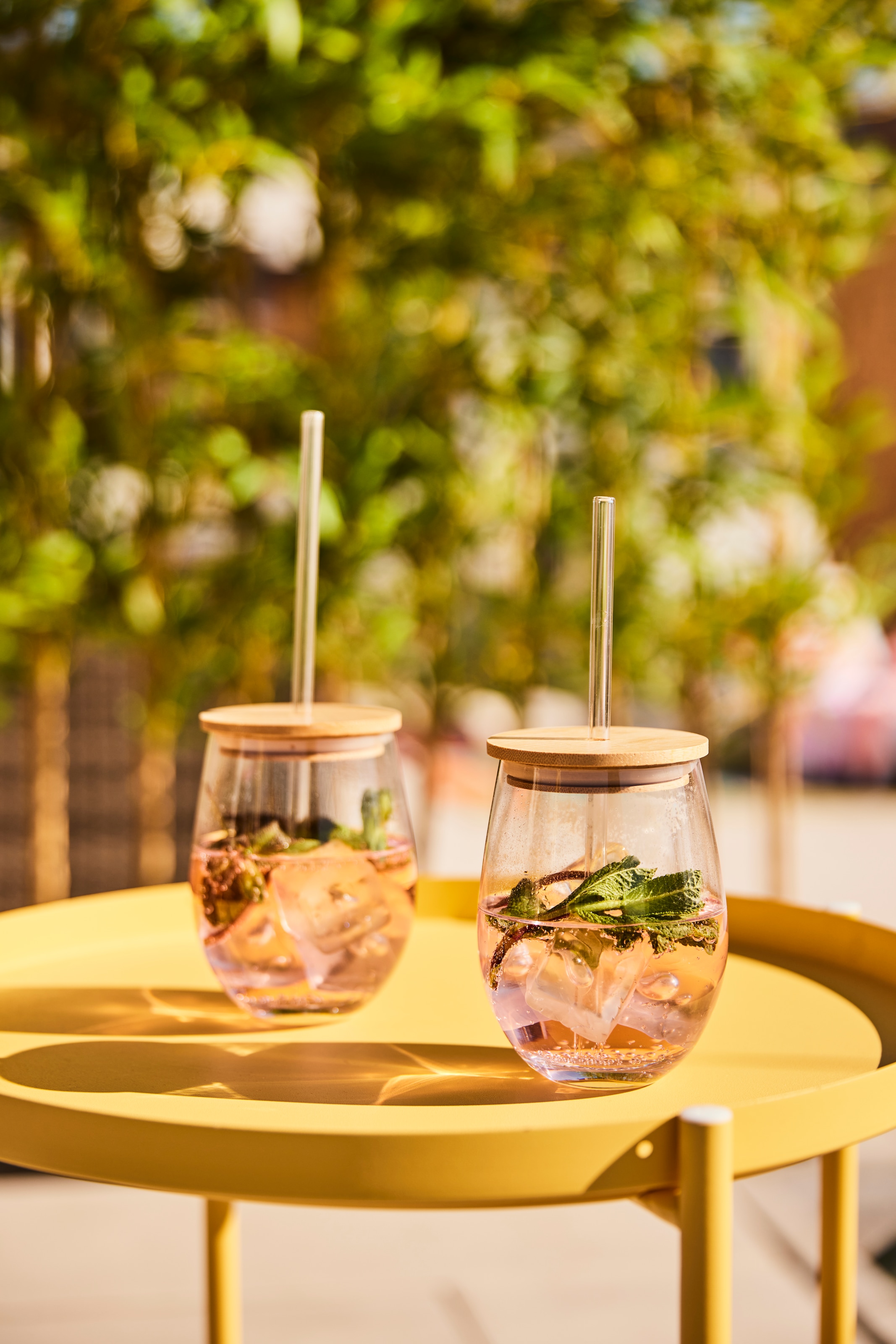 Zeller Present Set de verres 4-teilig, inkl. Trinkhalm, 500 ml