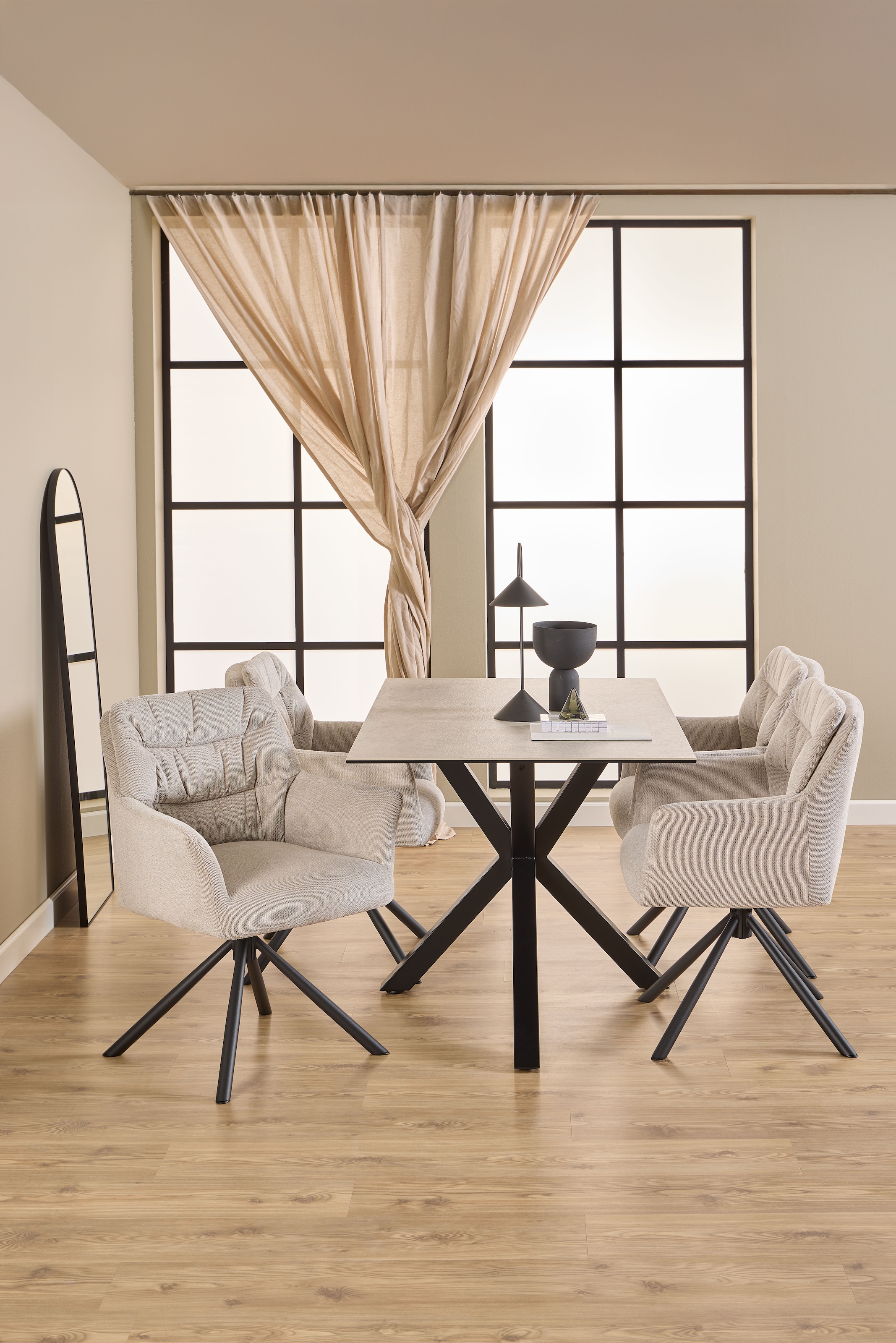 ACTONA GROUP Table de salle à manger »Heaven mit Keramikplatte & stabilem Stahlgestell, mehrere Varianten« Largeur : 135, 160 et 200 cm,  Table à manger design facile d'entretien – robuste, élégante & durable