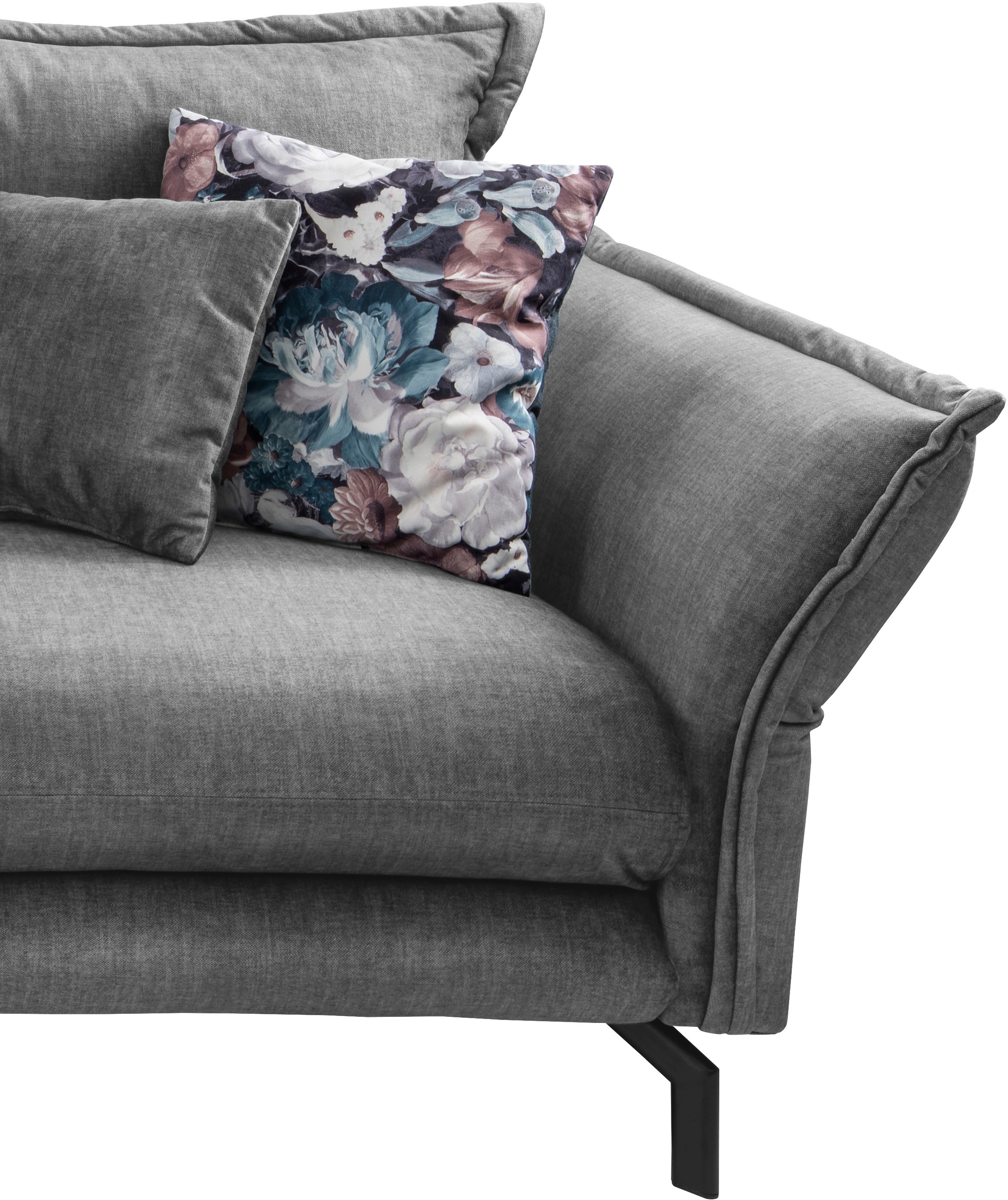 Home affaire Canapé d'angle »Lazio modern und bequem, schmale Armlehnen, tolle Detailverarbeitung« accoudoirs réglables