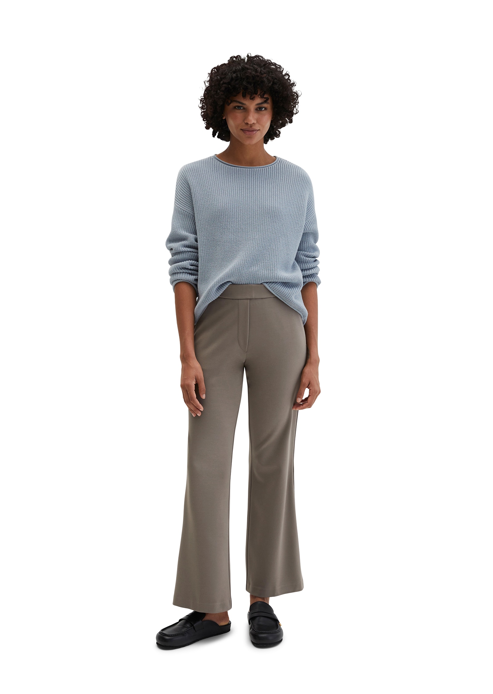 Marc O'Polo Pantalon en jersey »MARTHE Flared«  MODEL MARTHE FLARED
