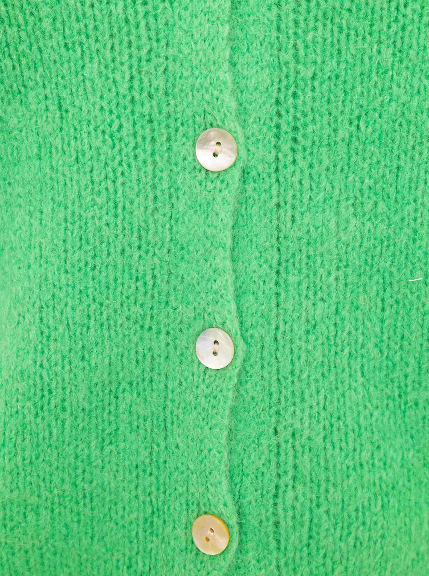 Zwillingsherz Strickjacke »"Uni"« One Size, Langarm, Knopfleiste, tiefer V-Ausschnitt, Wollanteil