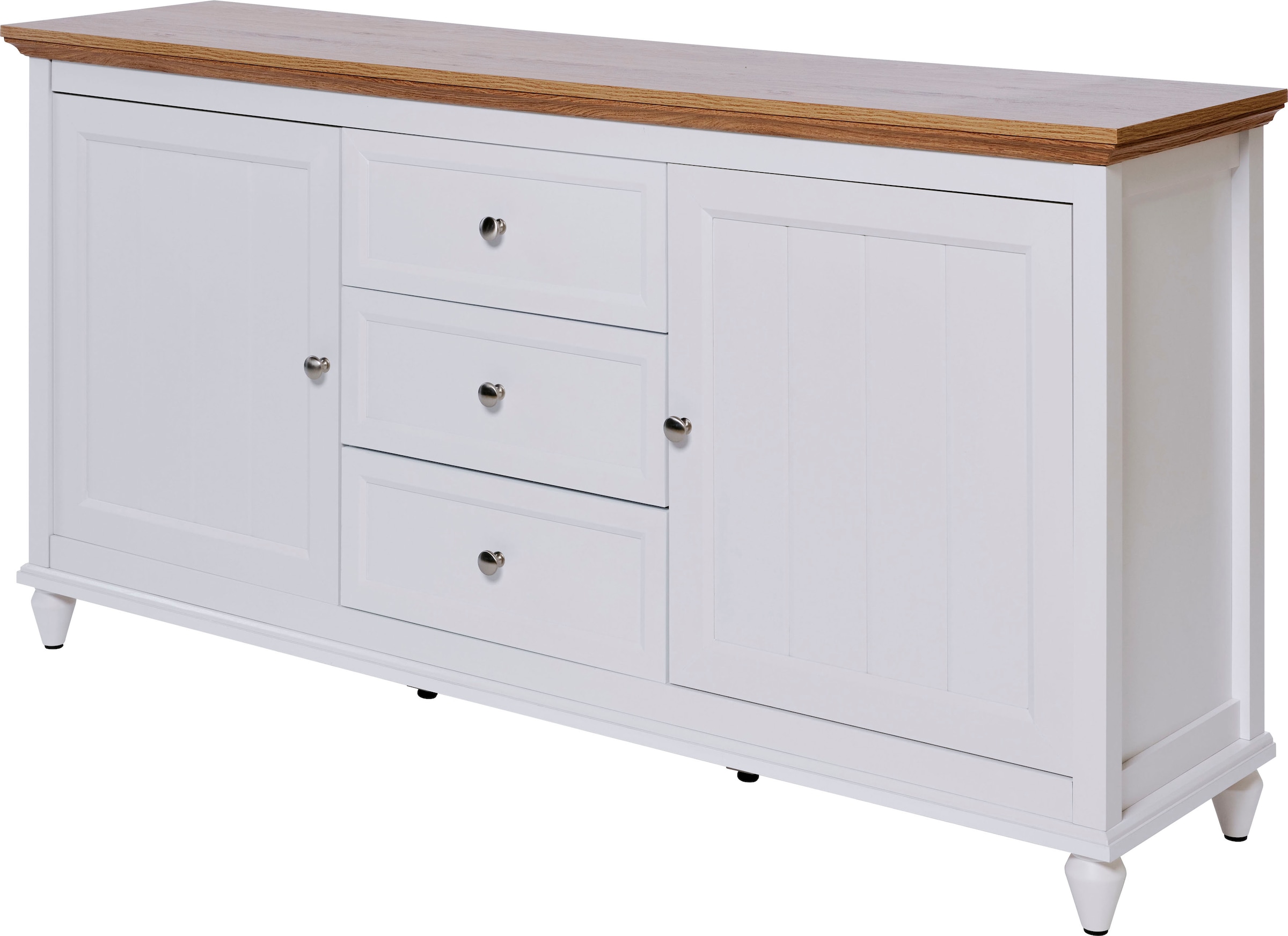 Jahnke Buffet »COTTAGE SB 150« 1 cuis tlg. Buffet, style campagne, 2 portes et 3 tiroirs, largeur env. 150 cm