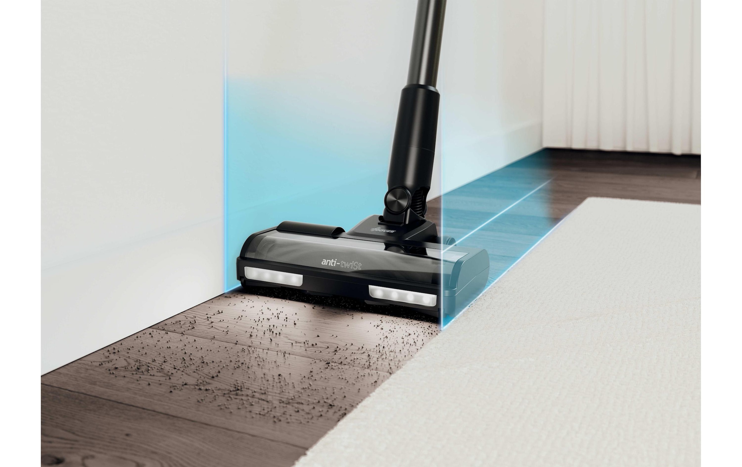 Hoover Akku-Hand-und Stielstaubsauger »HF210PP 11 Akku Trocken EPA Beutellos 1 l 165 W« 2-in-1-Stabstaubsauger mit ULTRA COMPACT X3-Technologie