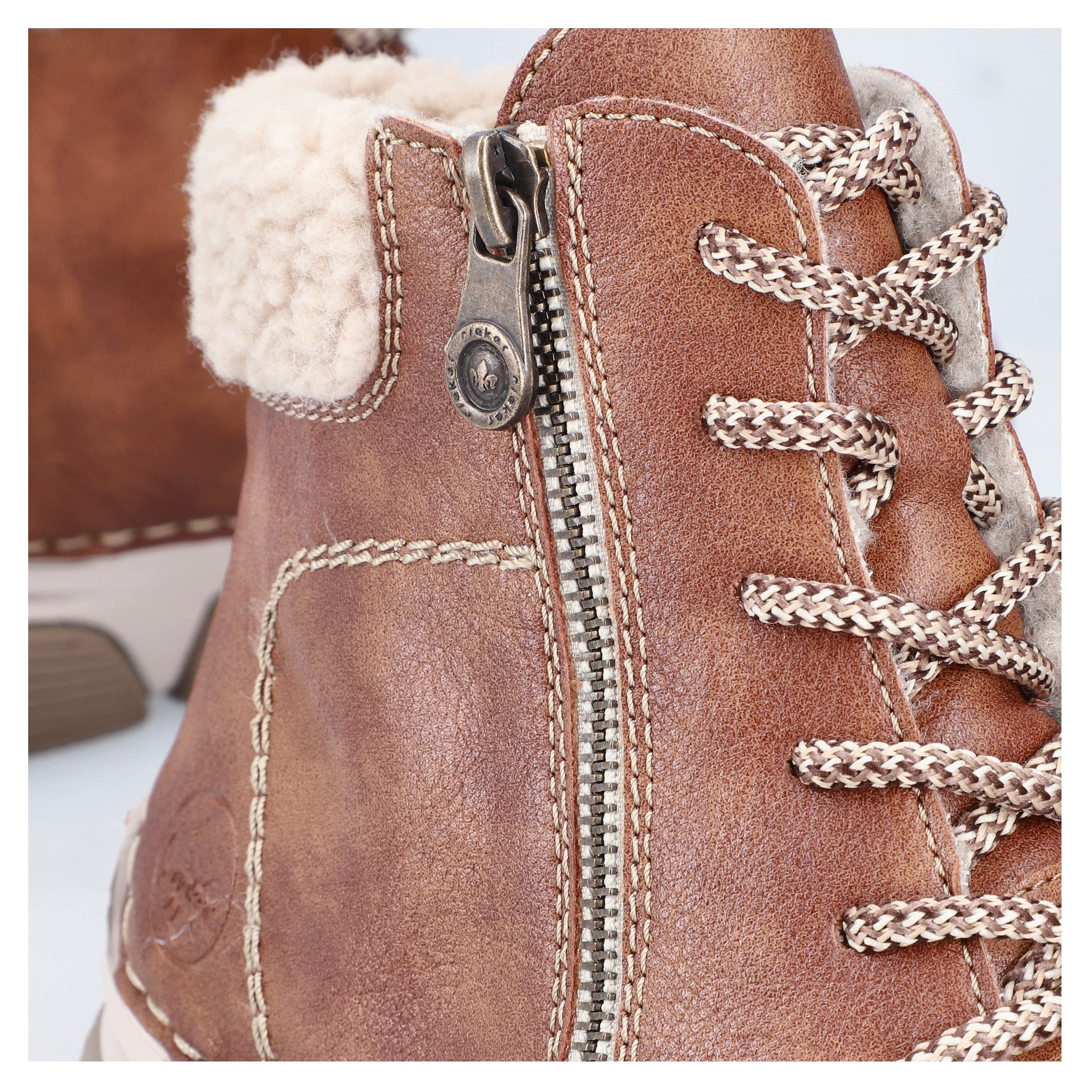 Rieker Winterboots  Schnürboots, Stiefelette, Casual-Boots mit Reissverschluss aussen