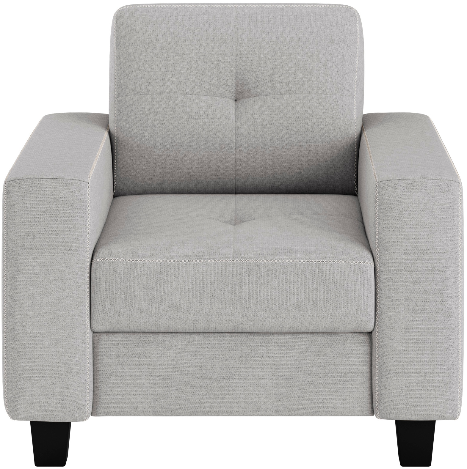 PLACES OF STYLE Fauteuil »Varese« Kreuznaht in beige