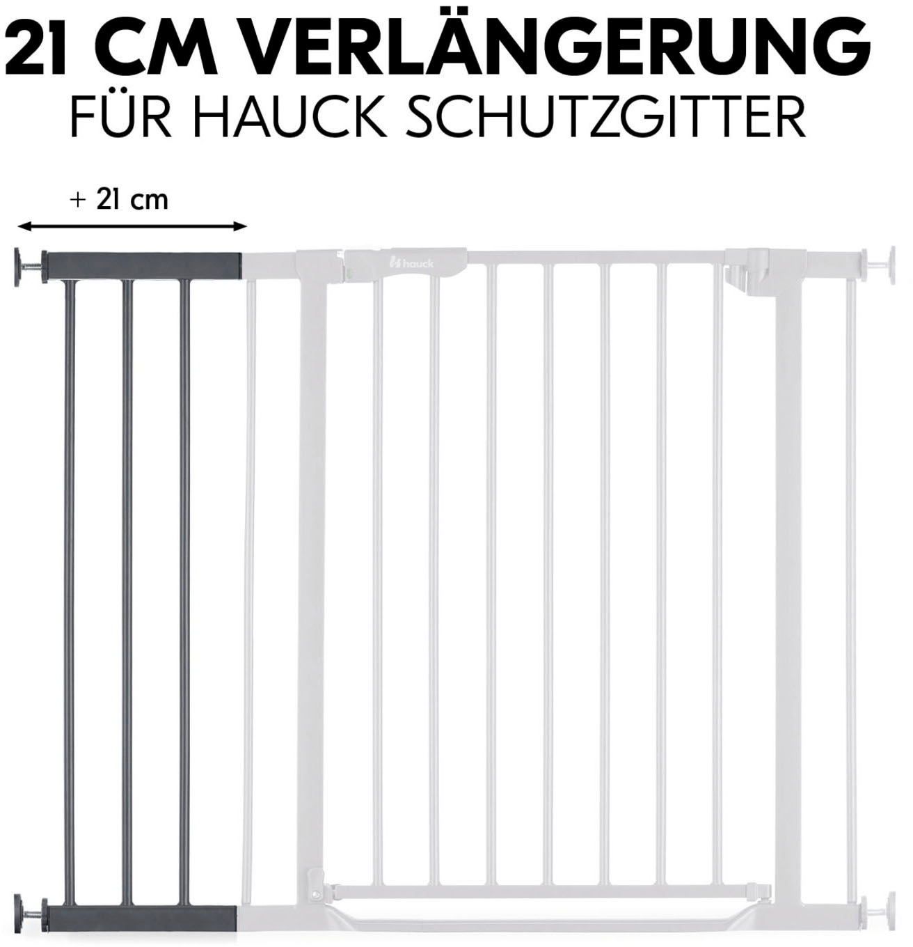 Hauck Verlängerung für Türschutzgitter »Extension, 21 cm, Dark Grey«