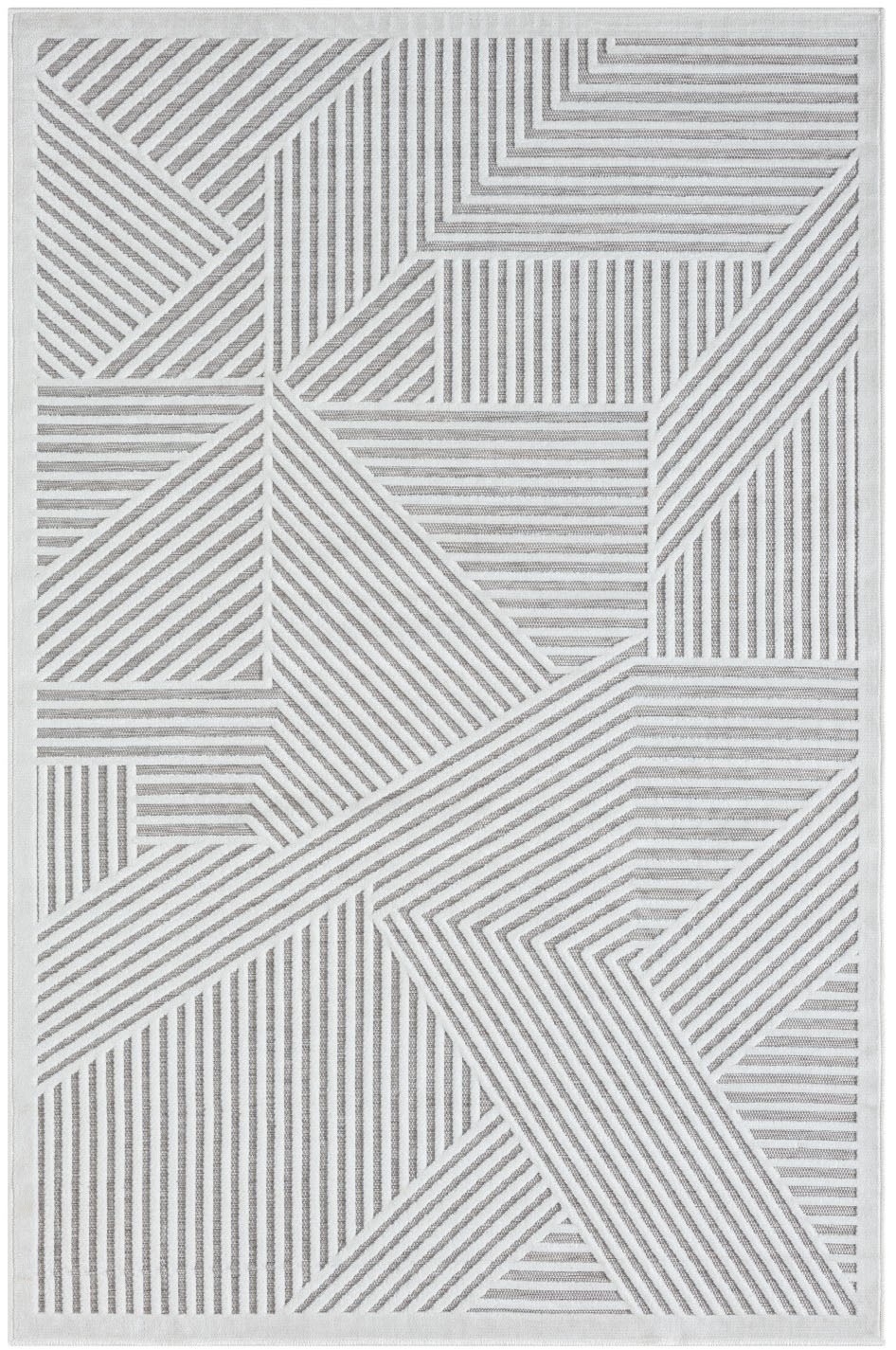 Myflair Möbel & Accessoires Tapis »Vill, LAGERRÄUMUNG!« Rectangulaire 8 mm Höhe modernes Design, Hoch-Tief Effekt, Outdoor geeignet, Balkon, Terrasse