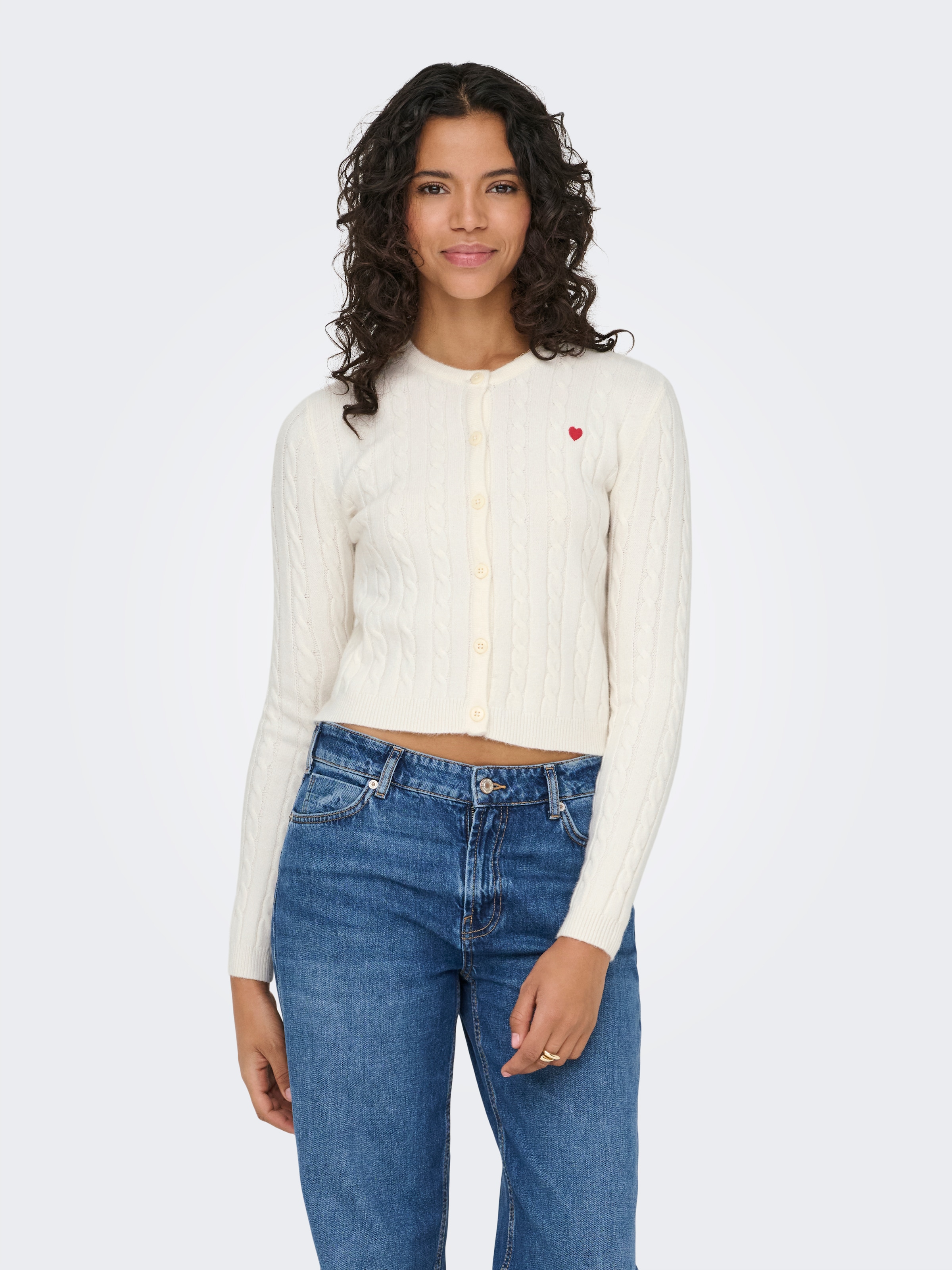 ONLY Veste en tricot »ONLKATIA LS CABLE BUTTON CARDIGAN CC KNT«