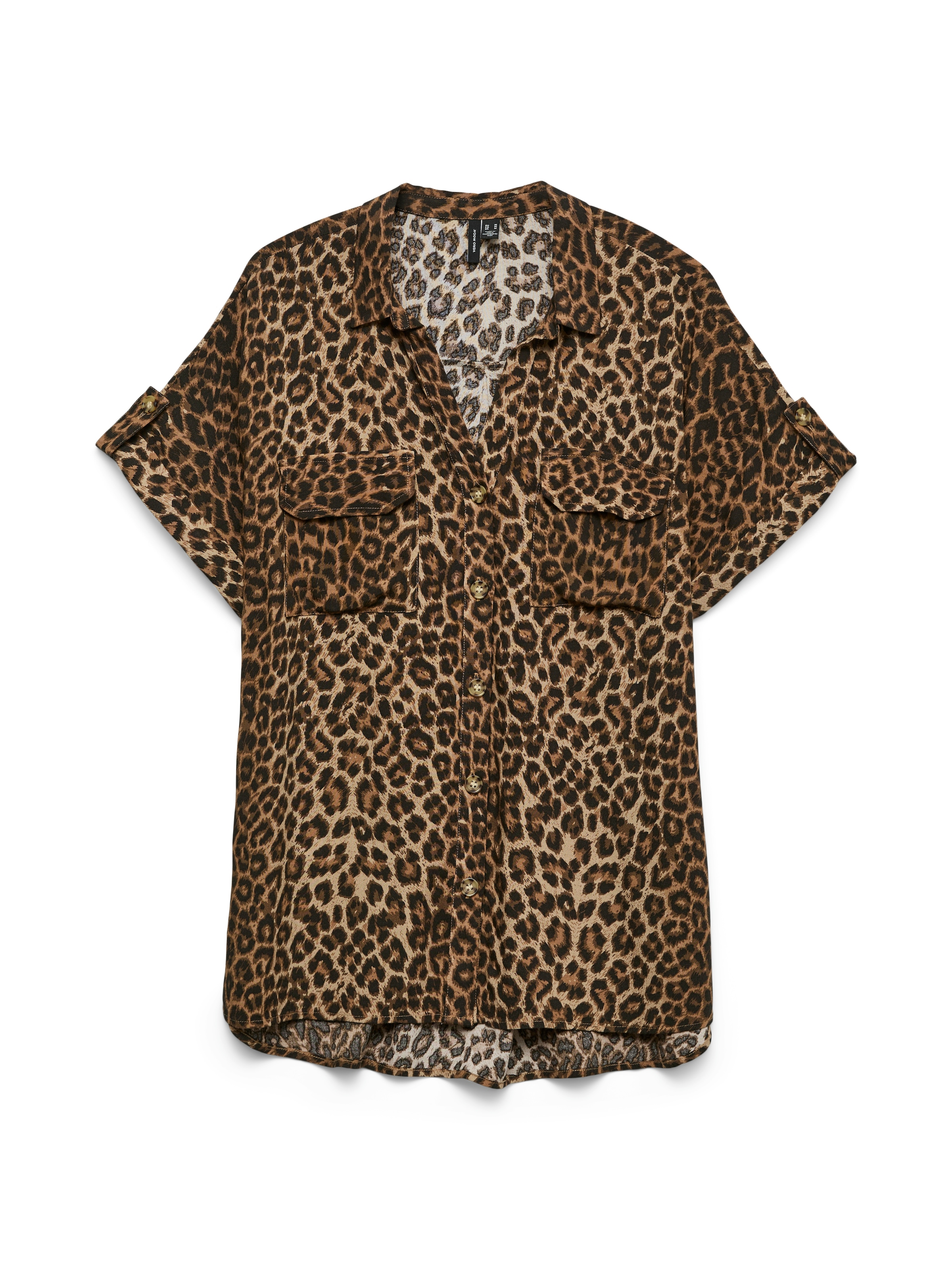 Vero Moda Blouse à manches courtes »VMBUMPY SS SHIRT AOP WVN GA NOOS« Viskose, regular fit