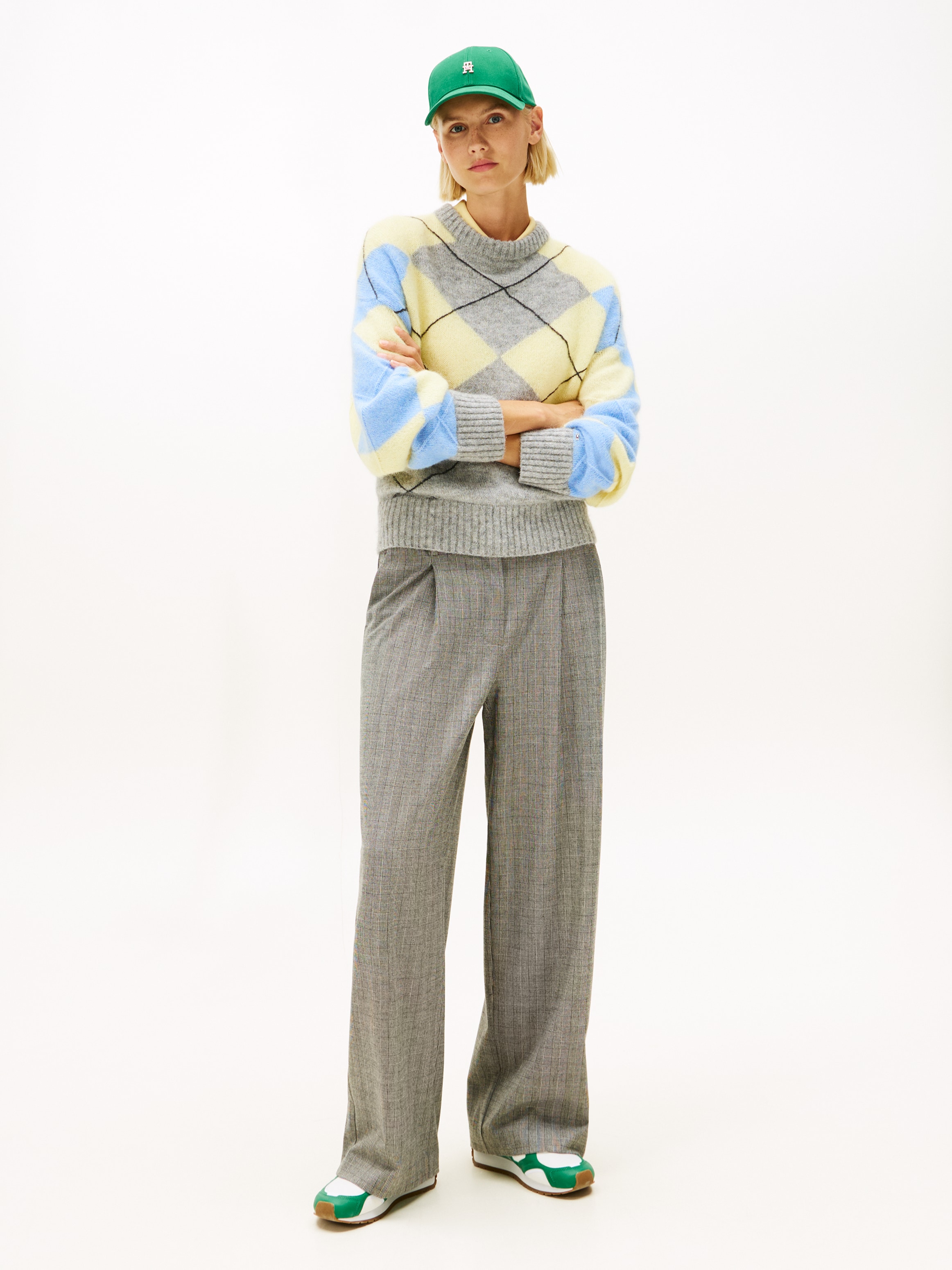 Tommy Hilfiger Strickpullover »ALPACA BLEND ARGYLE C-NK LS SWT«