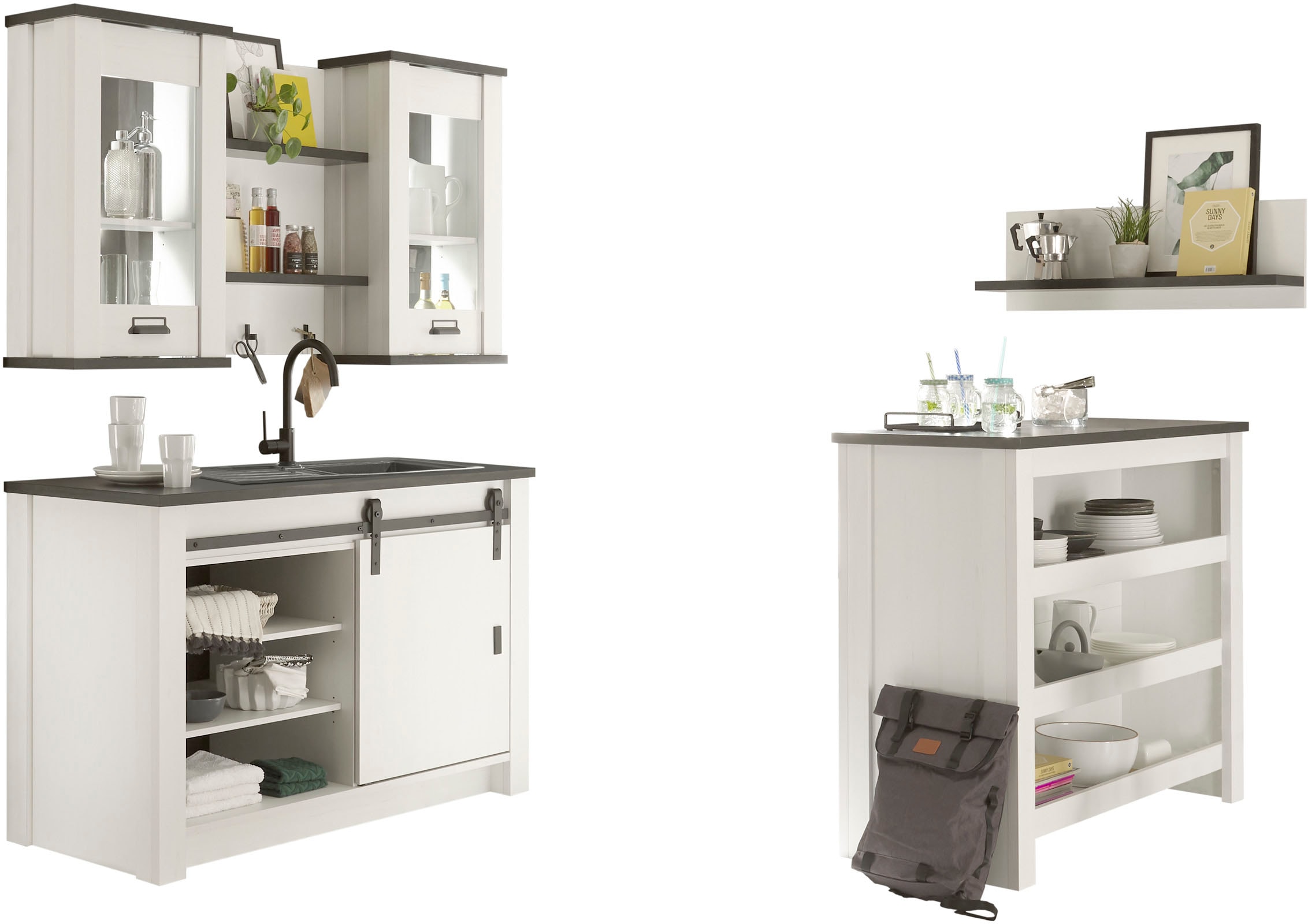 Home affaire Kitchenette »Sherwood« Breite 160 cm, ohne E-Geräte