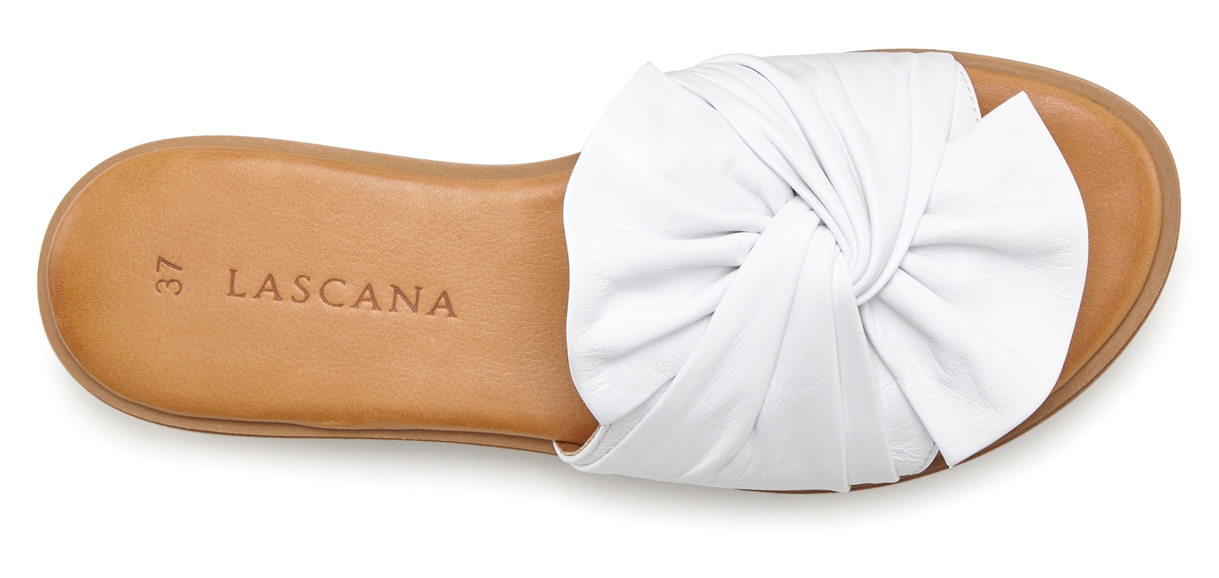 LASCANA Pantolette »Mule, Sandale, offener Schuh, Sommerschuh,«  aus Leder