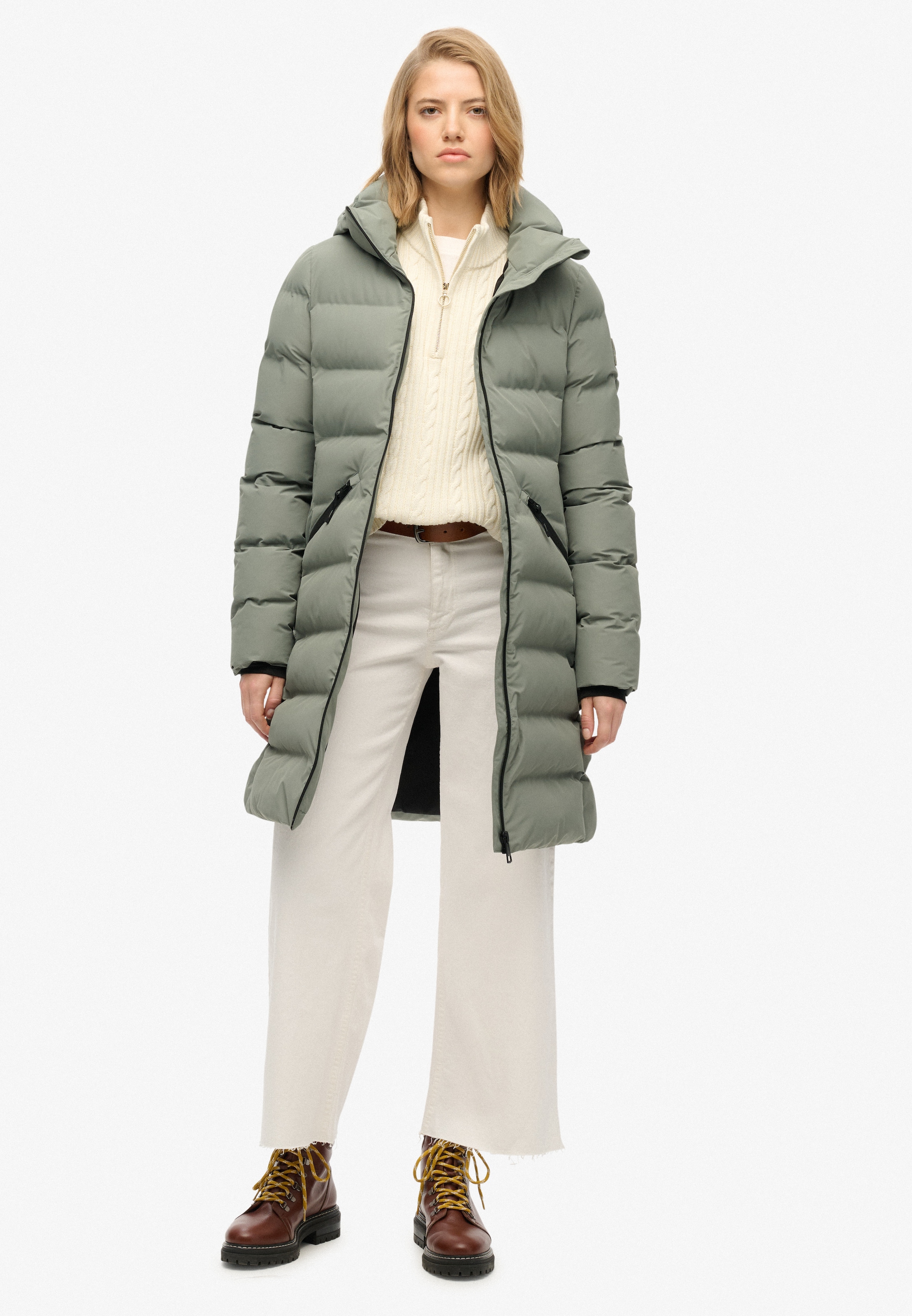 Superdry Veste matelassée »CITY MID PADDED JACKET« mit Kapuze