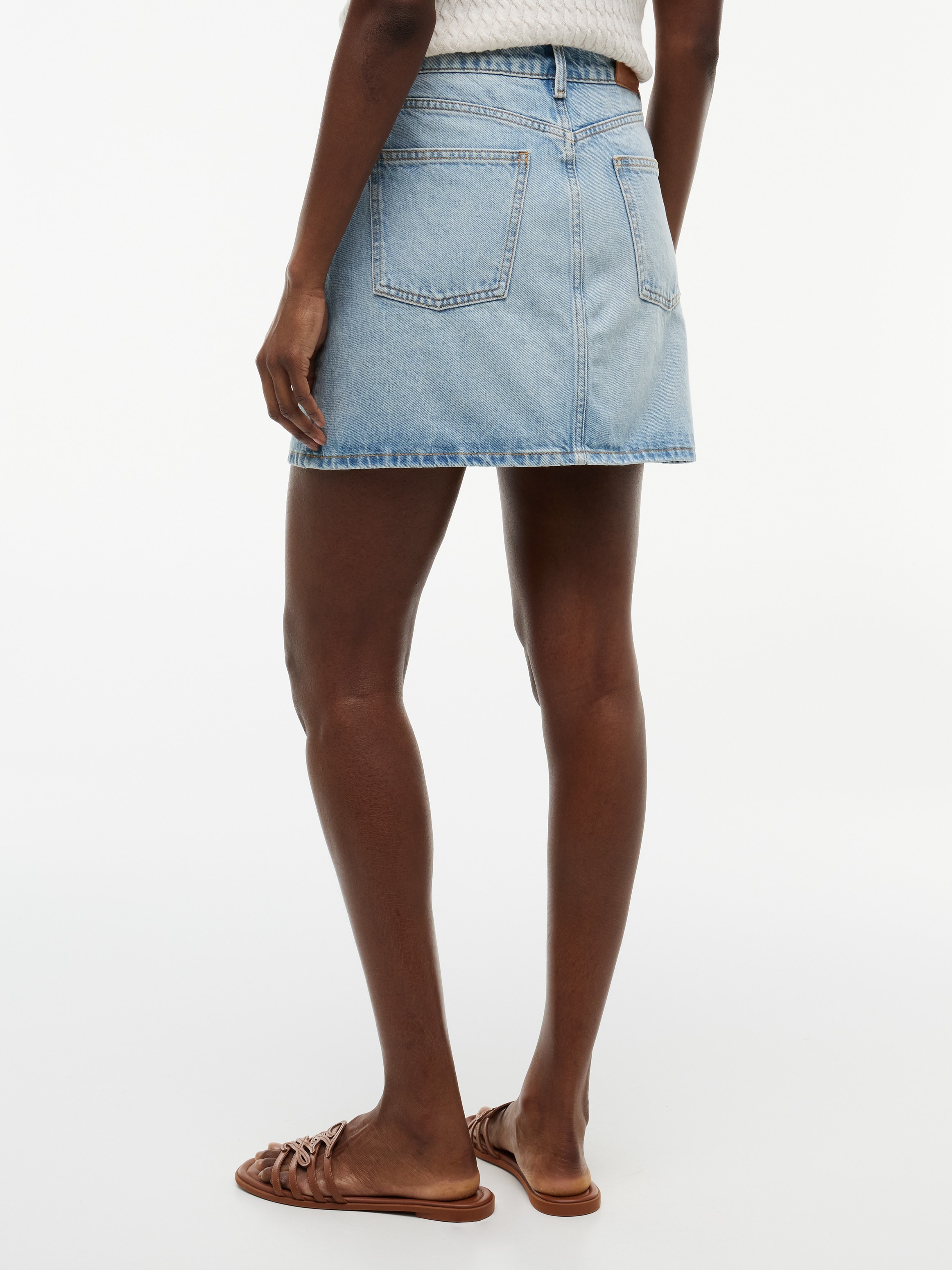 Tommy Hilfiger Jupe en jean »MINI SKIRT CAM LIGHT HW« aus Baumwolle, high waist