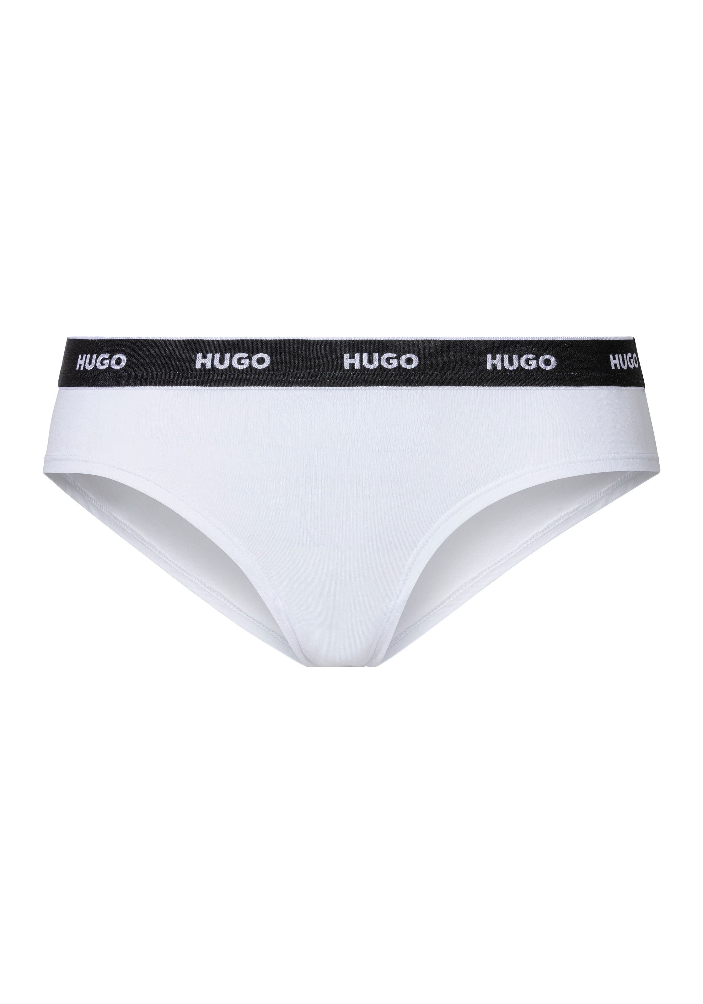 HUGO Underwear Slip »TRIPLET BRIEF STRIPE« Packung, 3er-Pack, 3 Stk. mit kontrastfarbenem Logobund