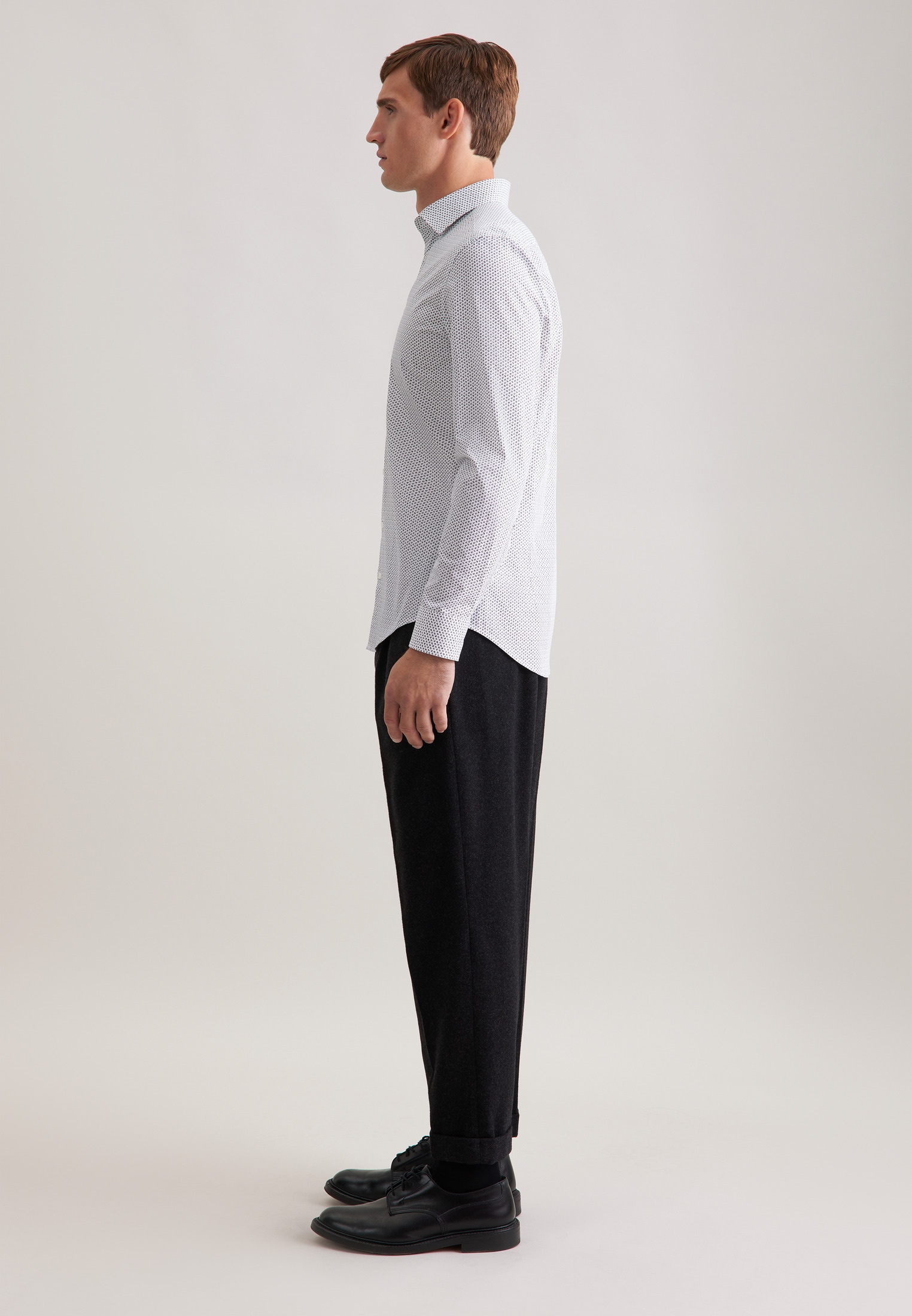 seidensticker Businesshemd »Schwarze Rose« Slim 1/1 Kentkragen Druck