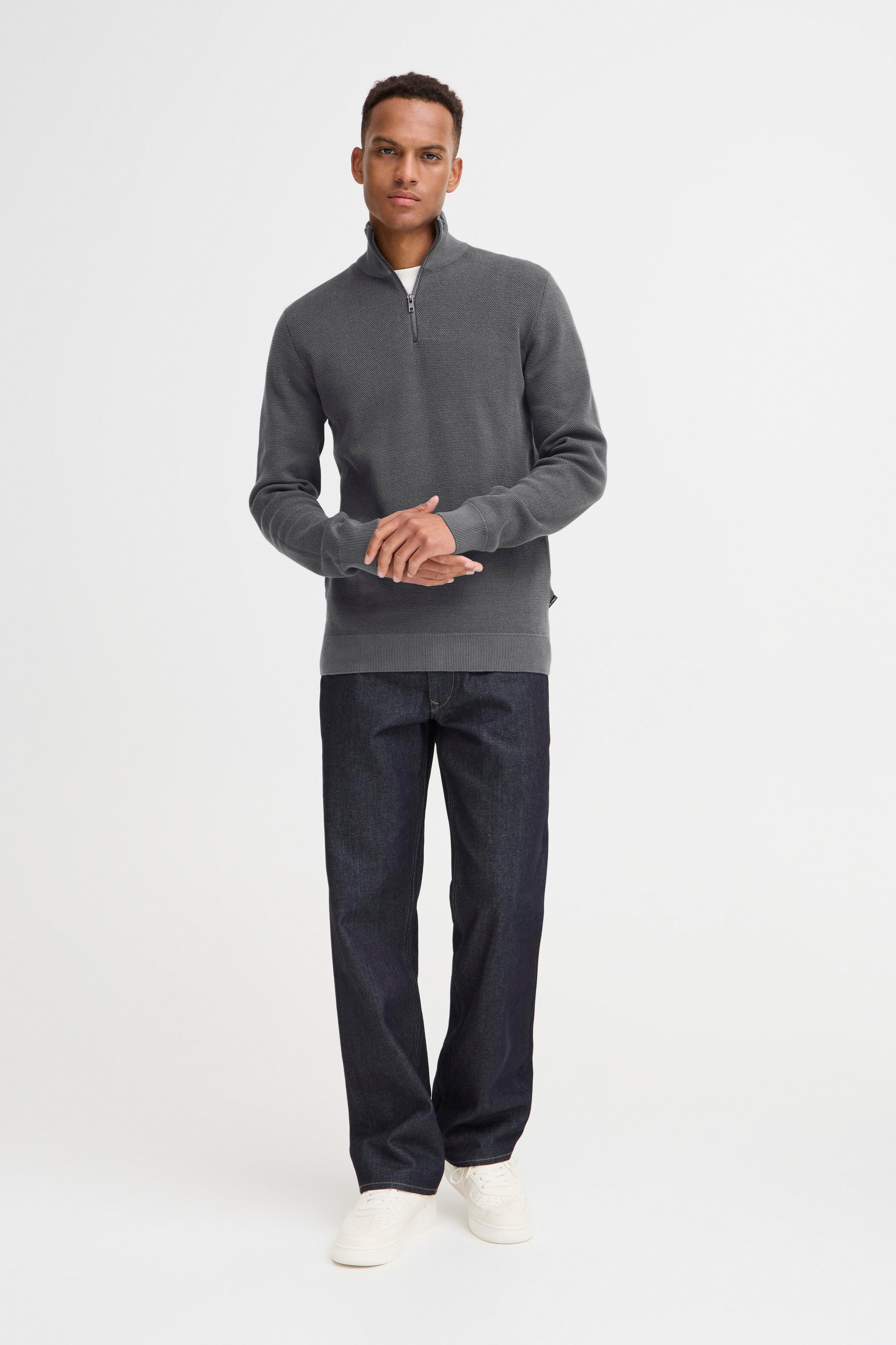 Blend Pull à col montant »BHBAAL HALF ZIPP KNIT«