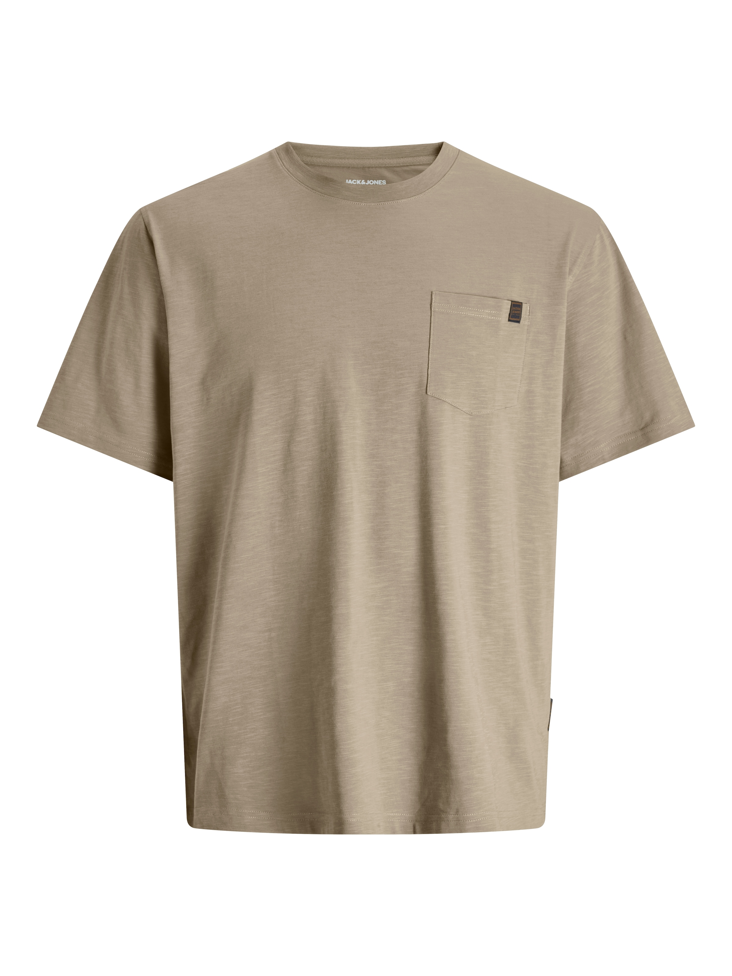Jack & Jones T-shirt à manches courtes »JJEDOVER SLUB TEE SS NOOS« mélange coton, coupe décontractée