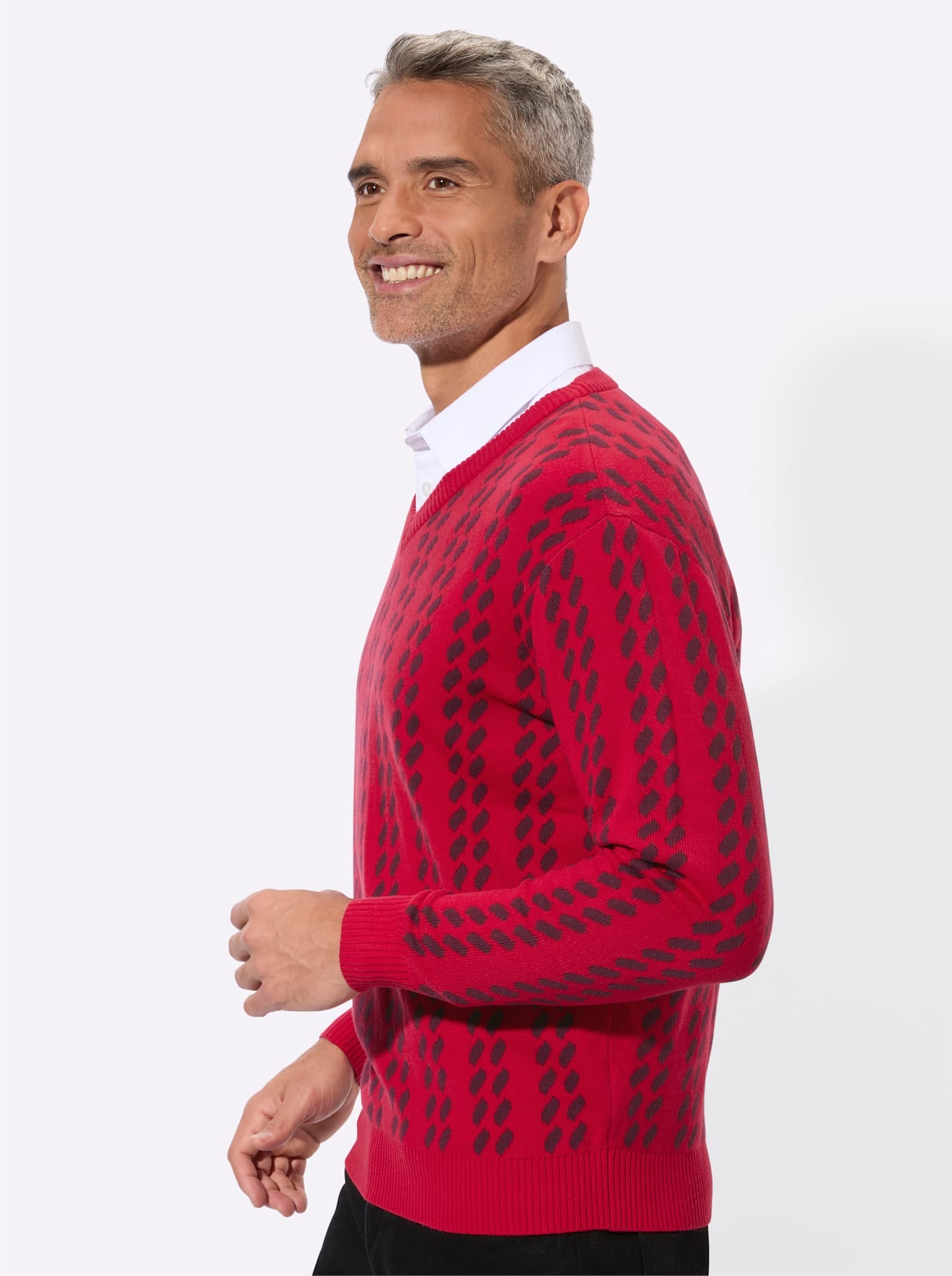 Classic Pull col V »V-Pullover«