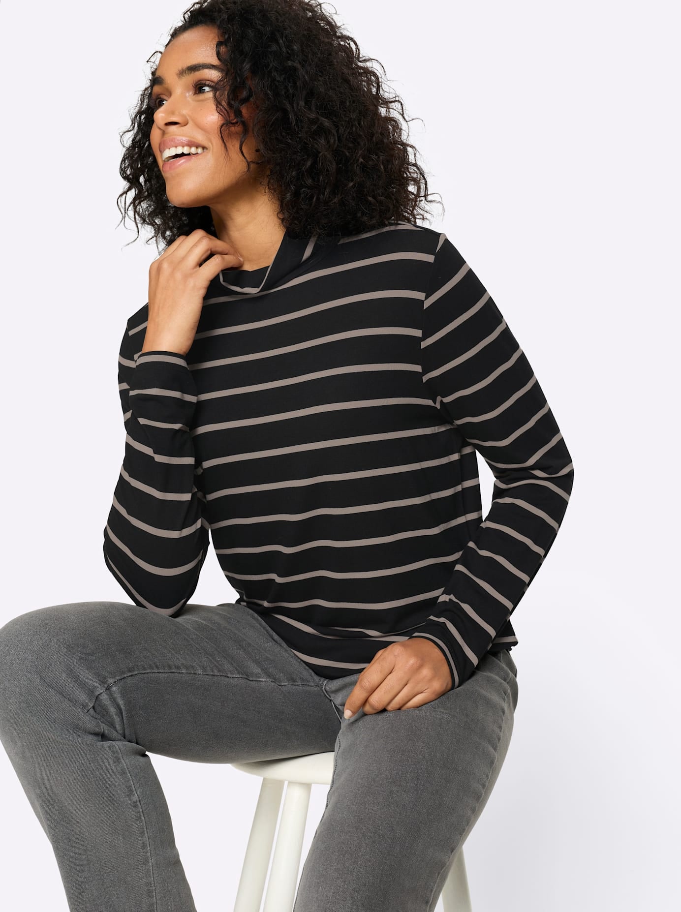 Classic Basics T-shirt à col roulé »Stehkragen-Shirt« 1