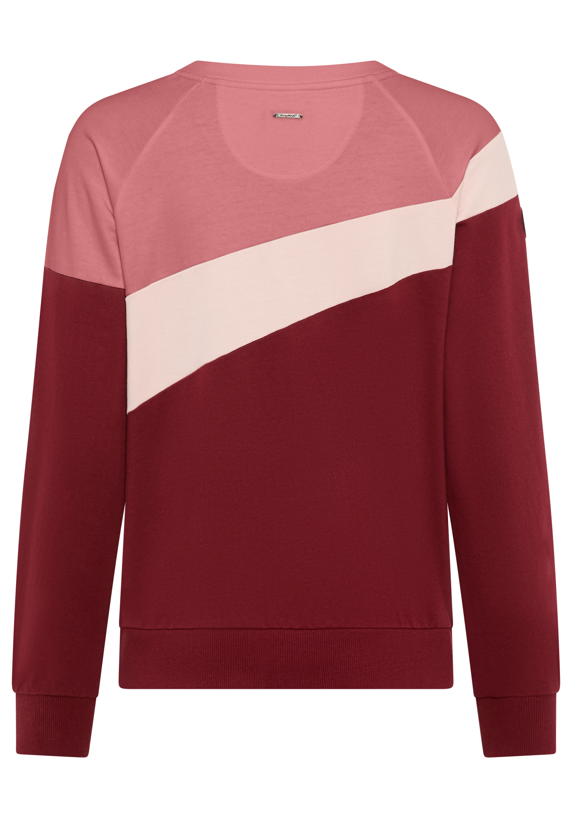 KangaROOS Sweatshirt im Colorblock Design mit süssen Details