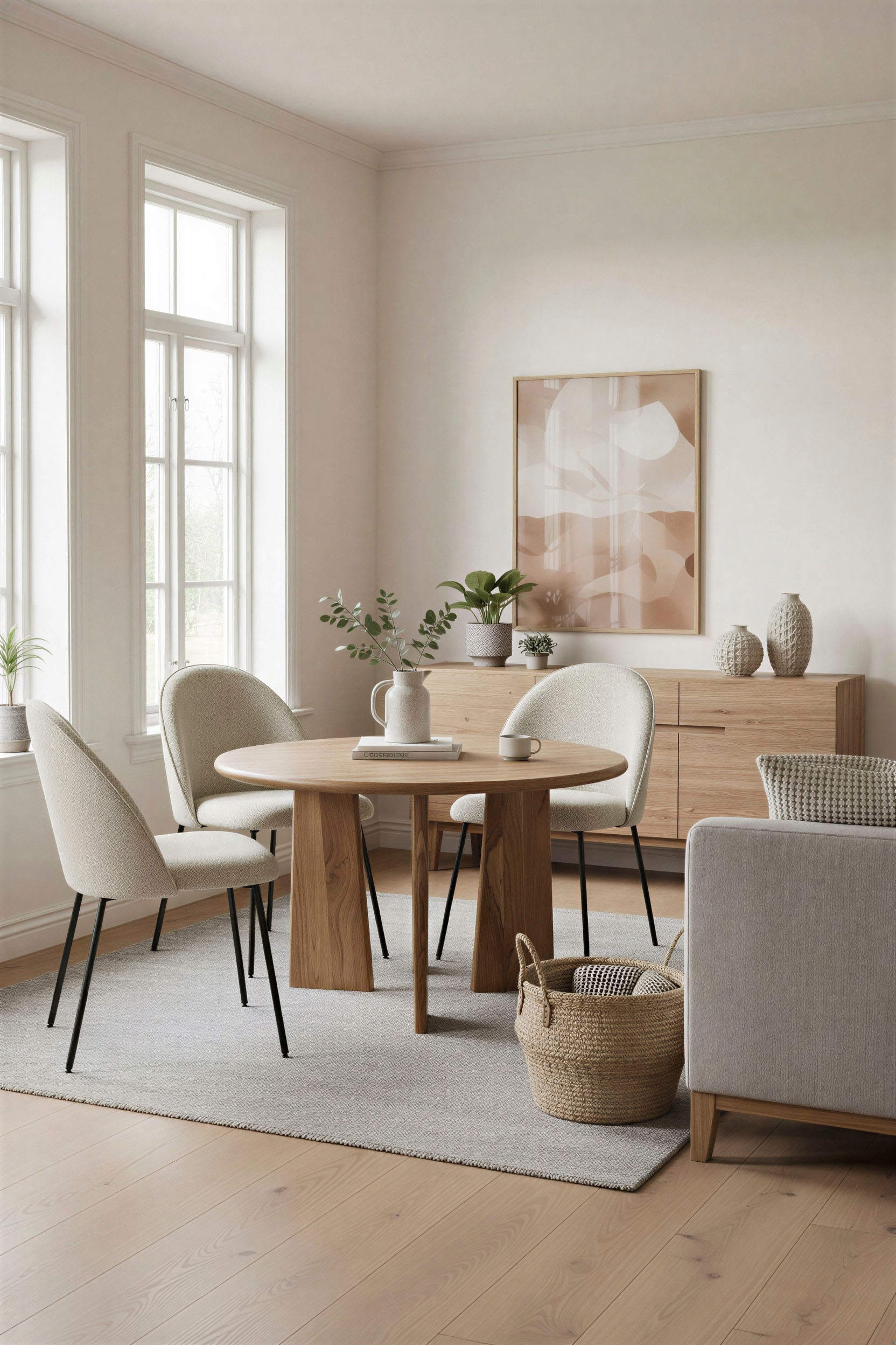 SIT Esstisch »Kyoto aus Akazie Ø120 cm mit asymmetrischem Holzgestell« 1 Stk. tlg. 4 cm starke Akazienplatte mit abgerundeten Kanten & Naturmaserung