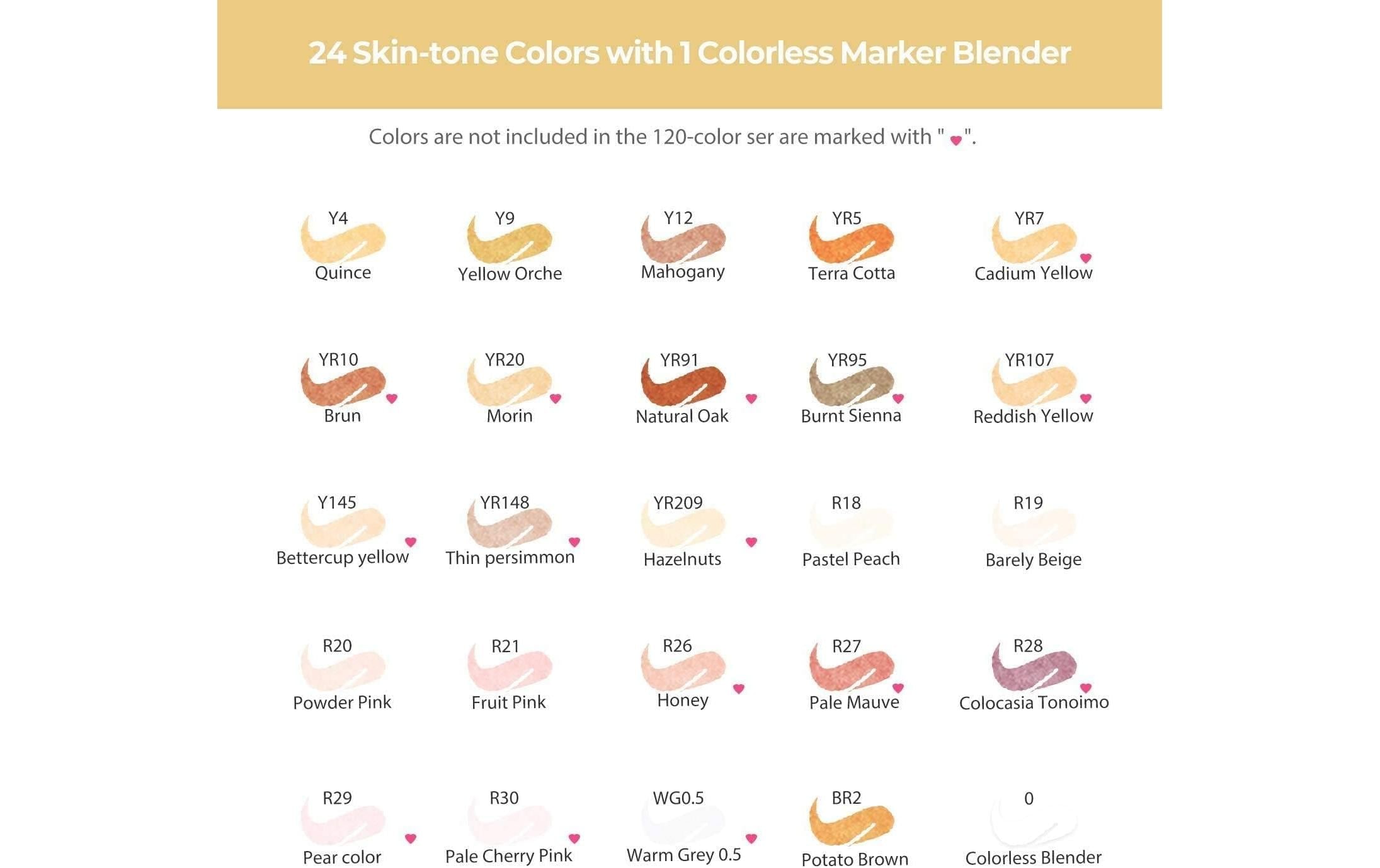   Marqueur »Ohuhu Honolulu Hautfarben, 24 Stück«