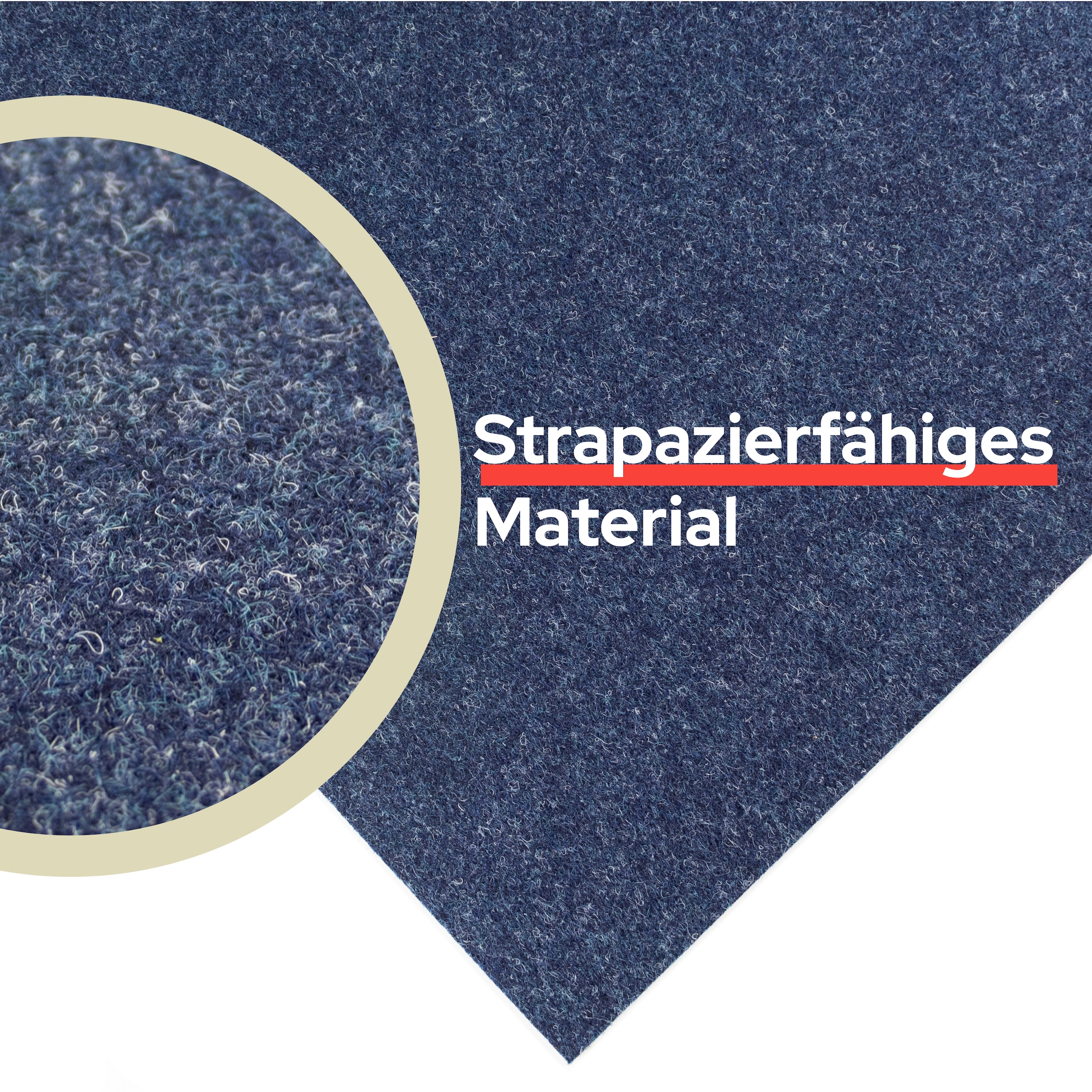 Primaflor-Ideen in Textil Moquette »Nadelfilz REWIND, Gesamthöhe 5 mm, Made in Belgium« Rectangulaire largeur 200 cm, couleurs unies, robuste et résistant
