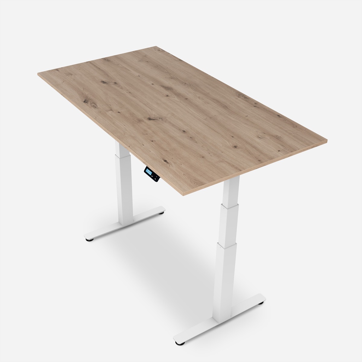   »WRK21 Schreibtisch Work 120 x 80 cm, Höhenverstellbar, Kendal Eiche / Weiss« ()