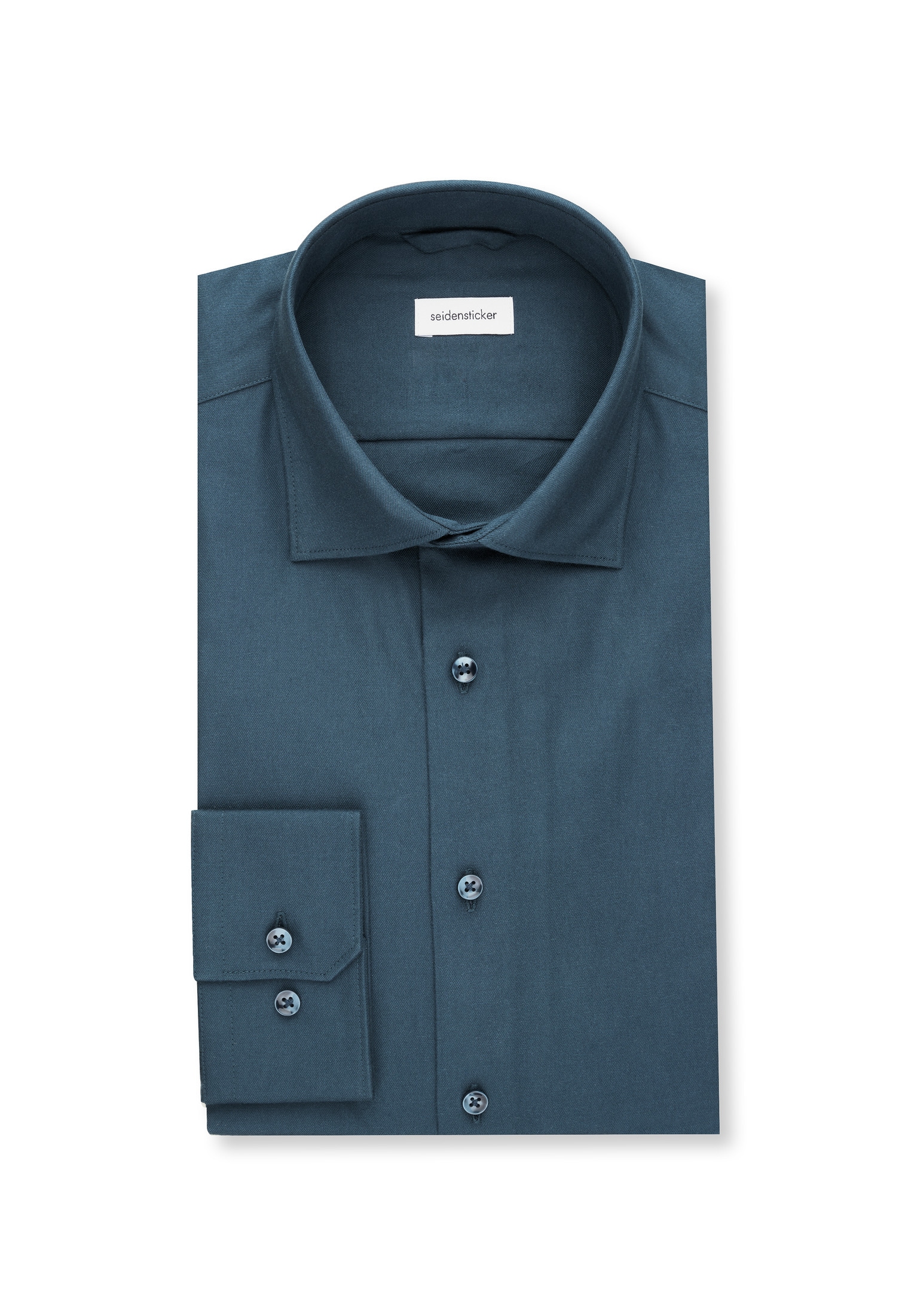seidensticker Chemise en flanelle »Slim« Slim 1/1 Kentkragen Uni