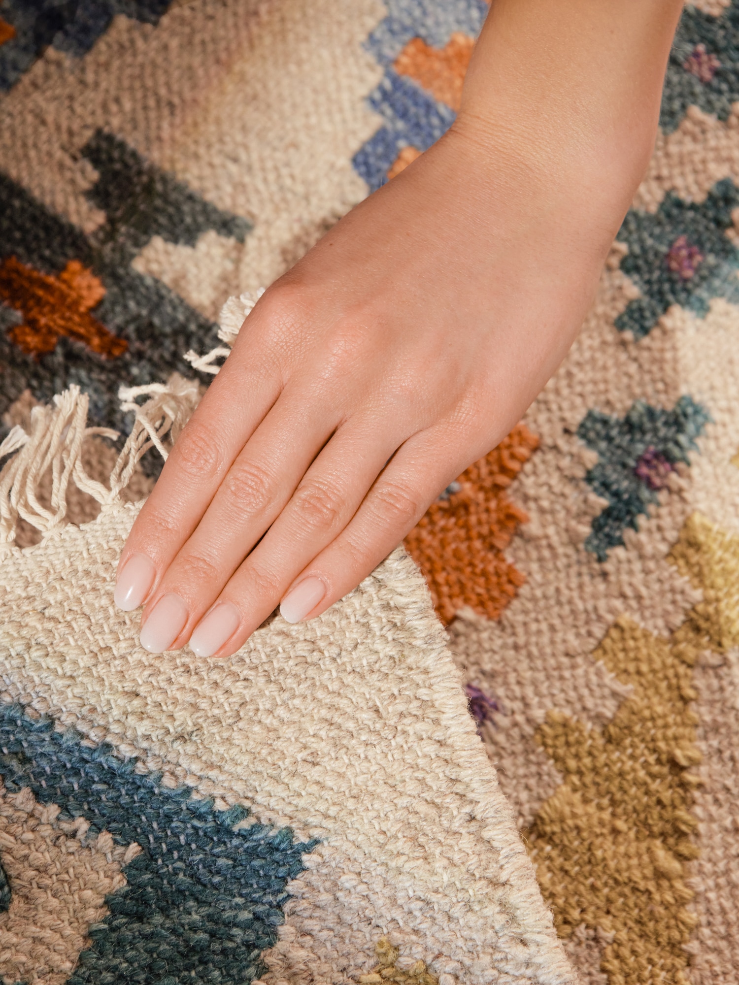 HANSE Home Teppich »Kelim Oasis« rechteckig 3 mm Höhe Wolle, Baumwolle, Natur, Handgewebt, orientalisch, Boho, traditionell