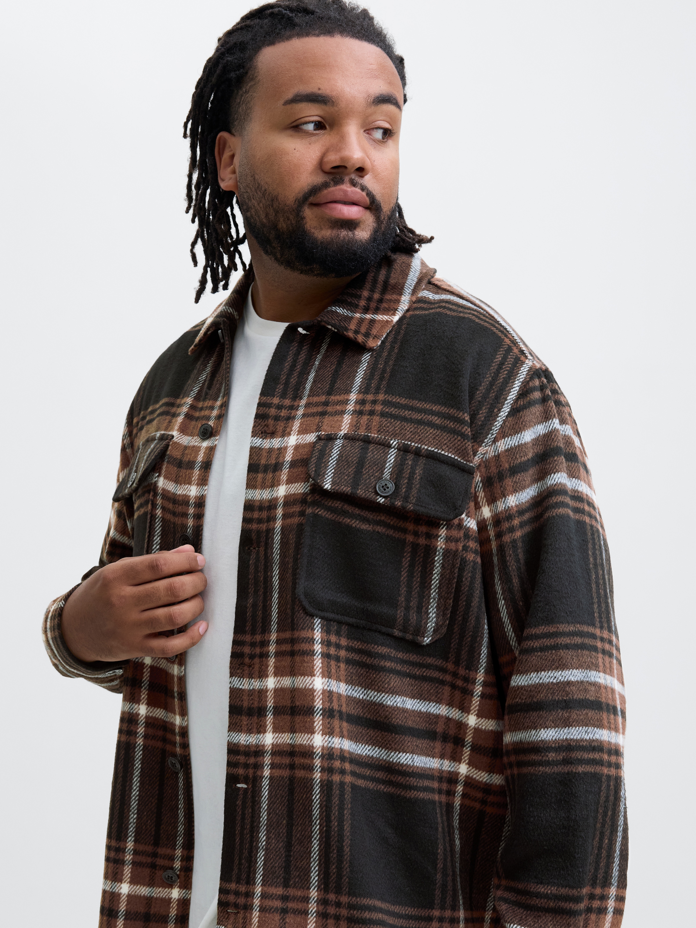 Jack & Jones PlusSize Langarmhemd »JJEBRADLEY OLLIE OVERSHIRT LS NOOS PLS«