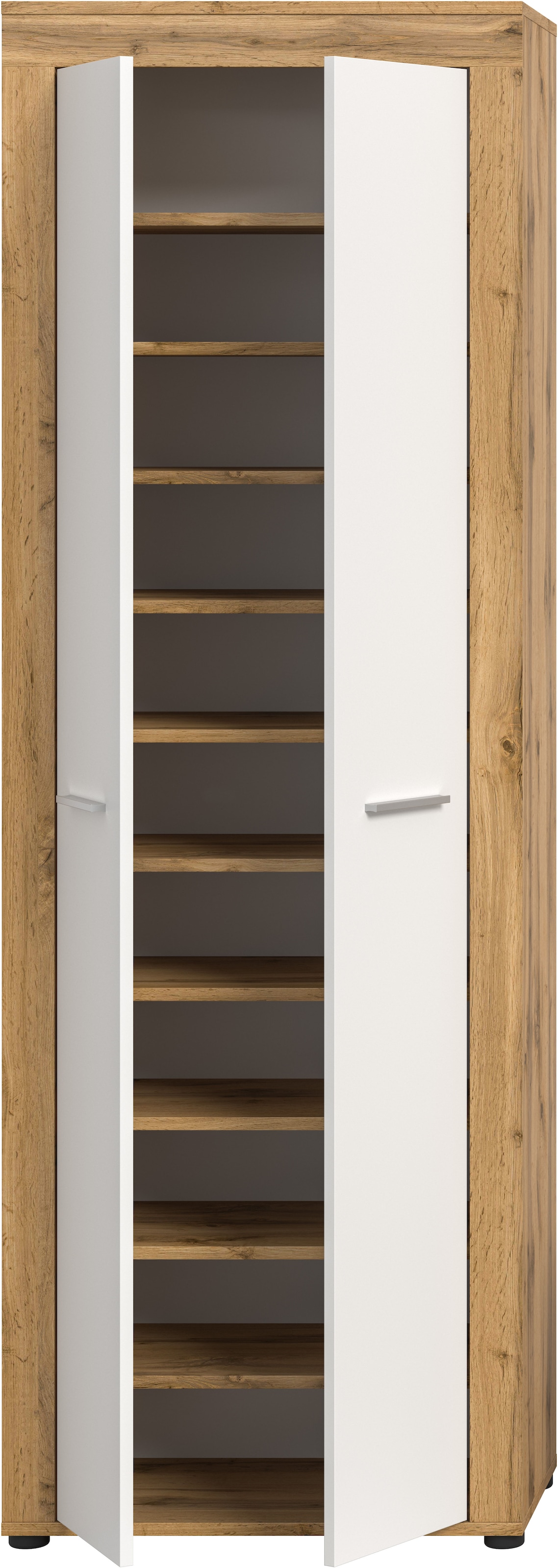 Home affaire Schuhschrank »Aosta« 1 Stk. tlg. Schuhschrank, Höhe 191 cm, 11 Fächer, Garderobenschrank, Flur, Diele