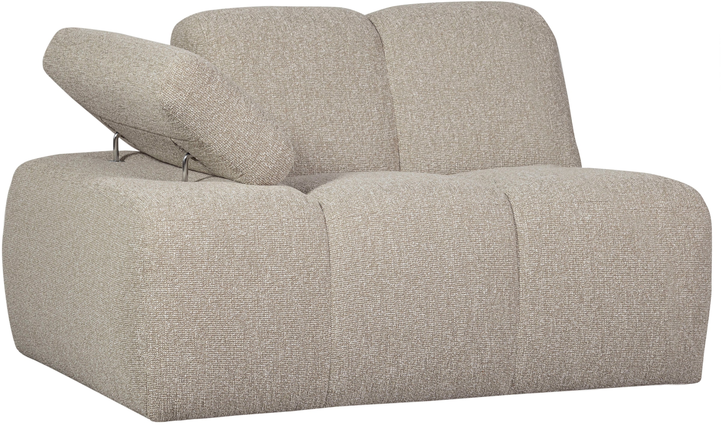 WOOOD Élément de canapé »Mojo Bouclé-Bezug mit verstellbarer Armlehne B 124 x D 97 x H 74 cm« Résistance maximale à l'usure, capacité de charge 120 kg, livré monté