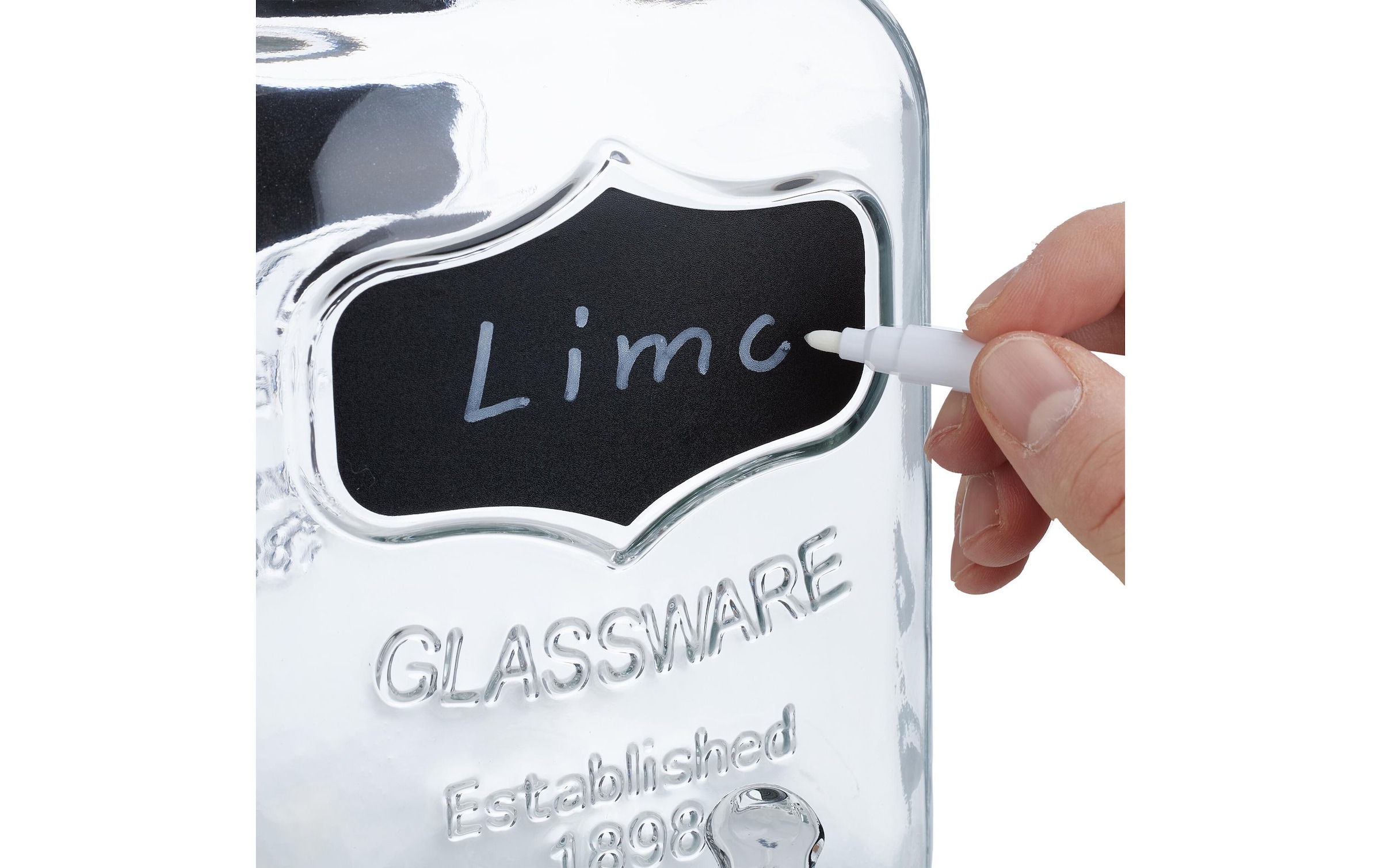 relaxdays Getränkespender »Glas Eisen«