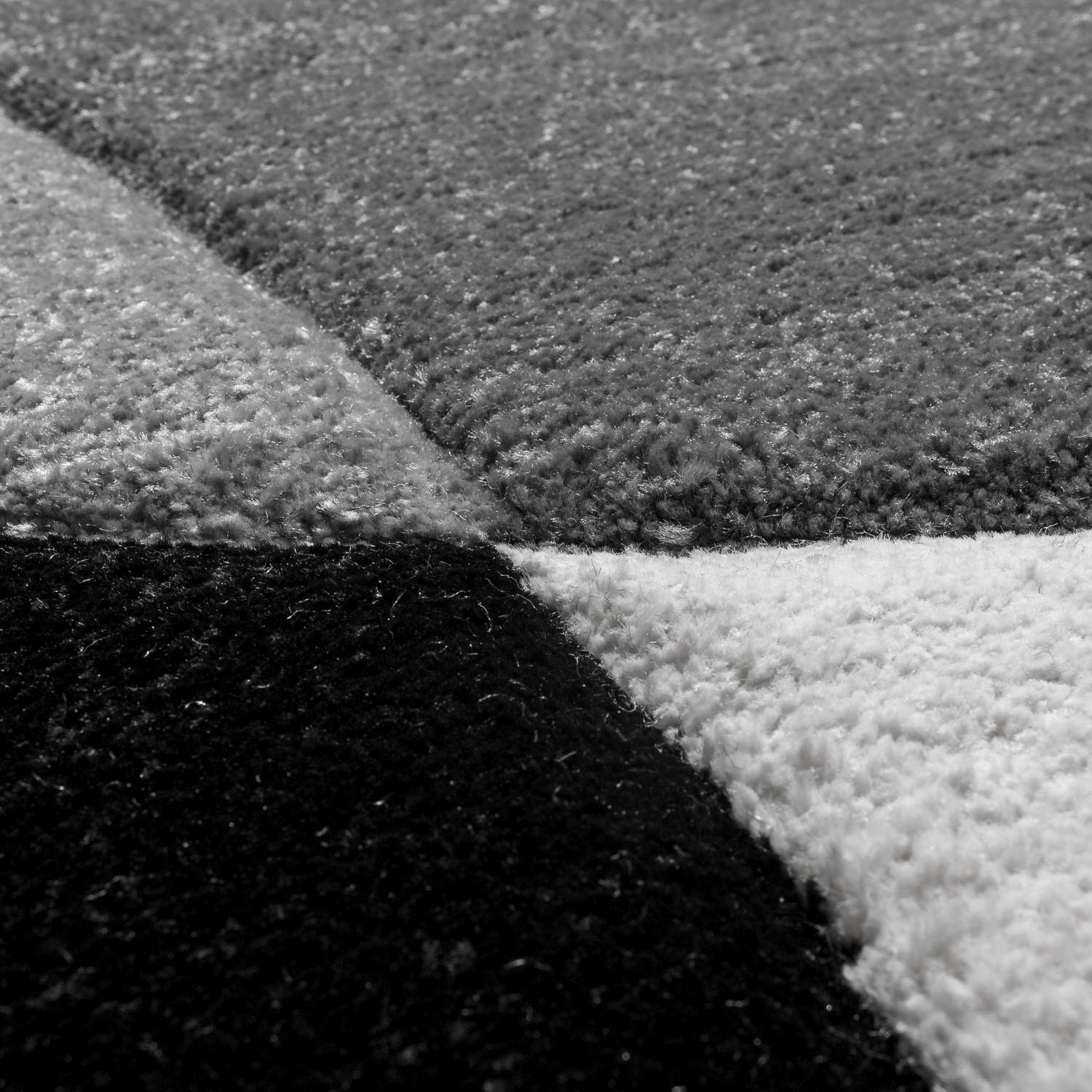 Paco Home Chemin de table »Diamond 664« Rectangulaire 18 mm Höhe Teppich-Läufer, Kurzflor, 3D-Design, modernes geometrisches Muster