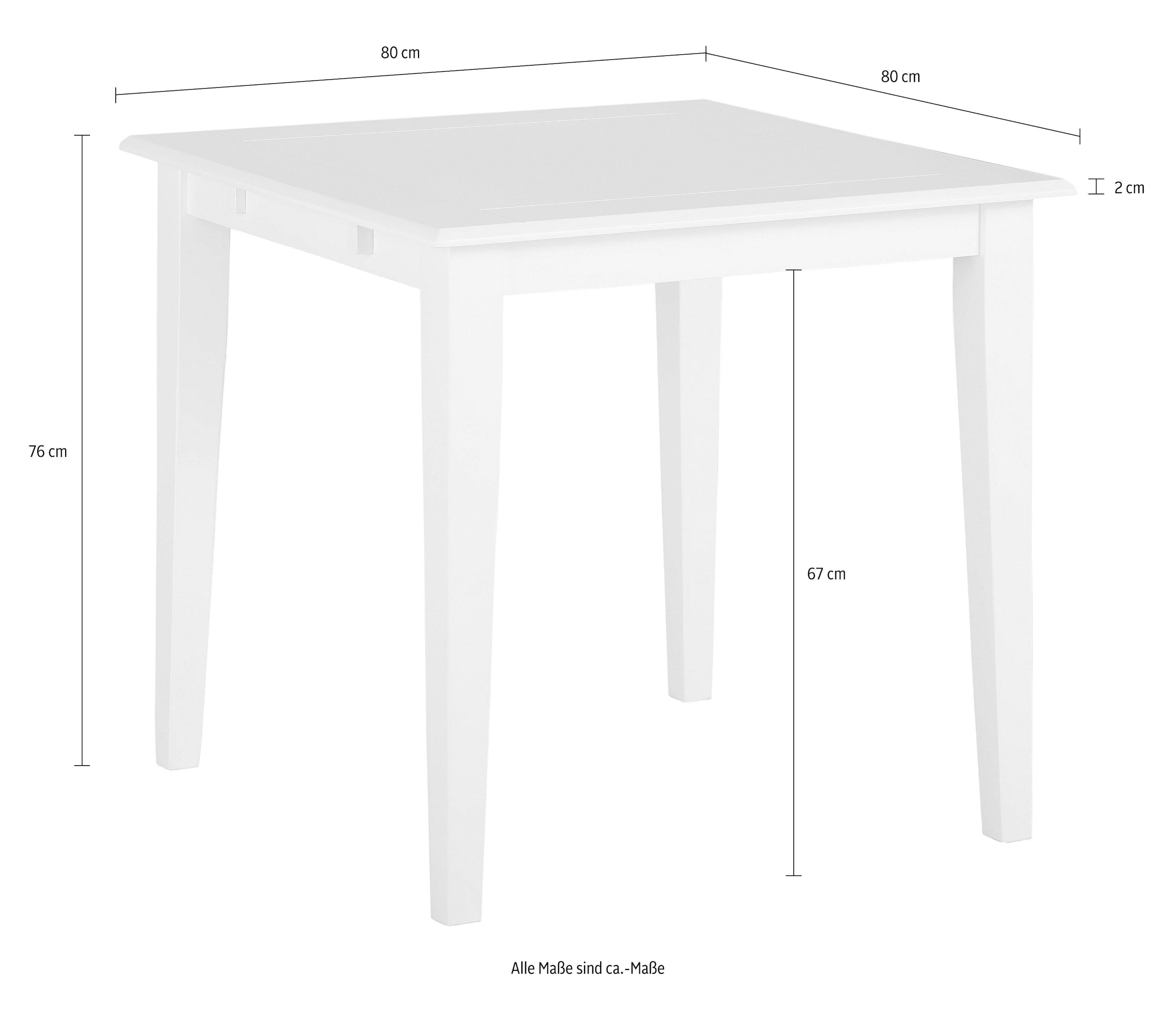 GOODproduct Esstisch »Fullerton« aus massivem Kiefernholz, in drei verschiedenen Grössen