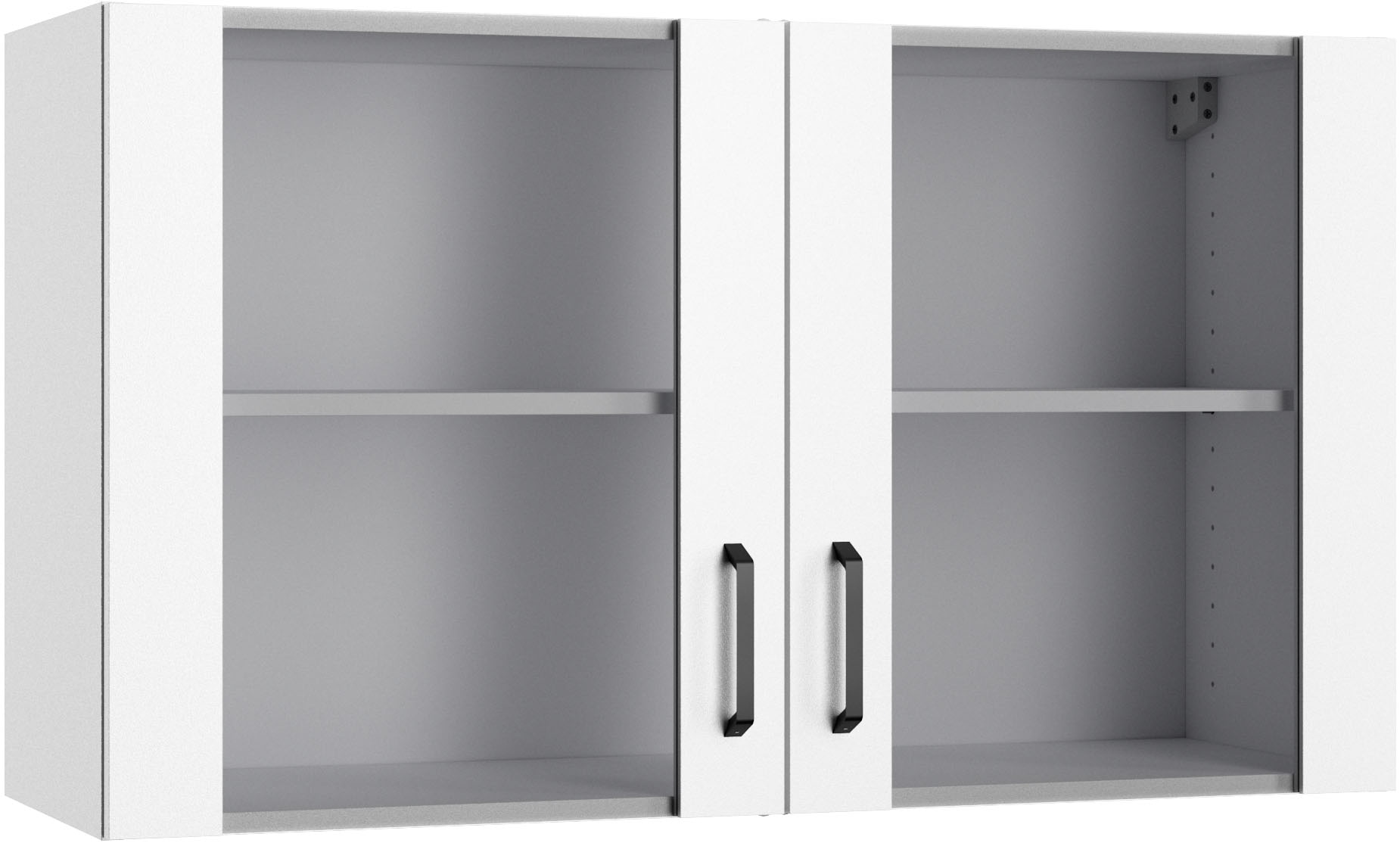 OPTIFIT Armoire suspendue »OPTImulti« largeur 100 cm, avec 2 portes vitrées à clous, 1 tablette