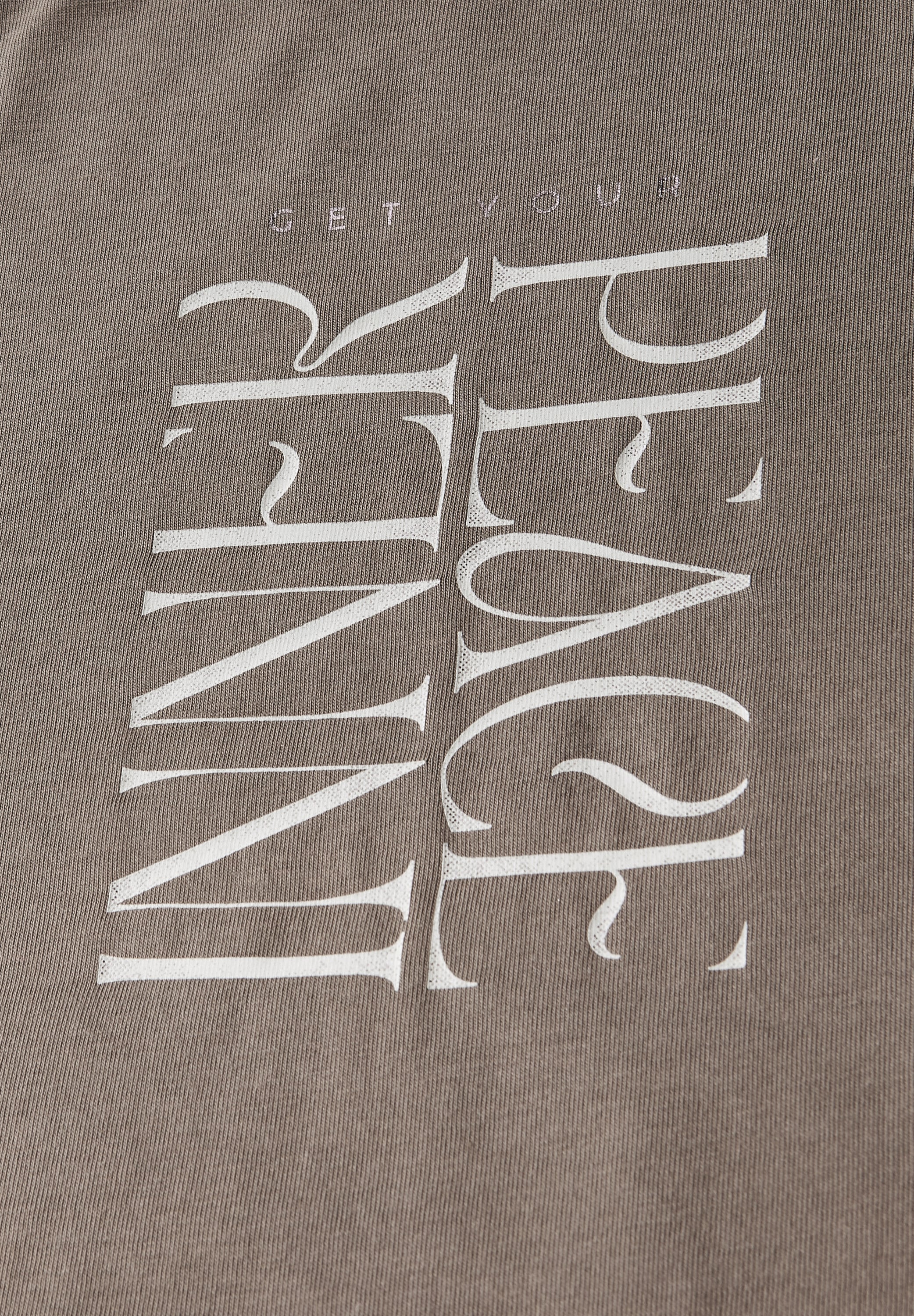 STREET ONE Haut de chemise avec impression texte