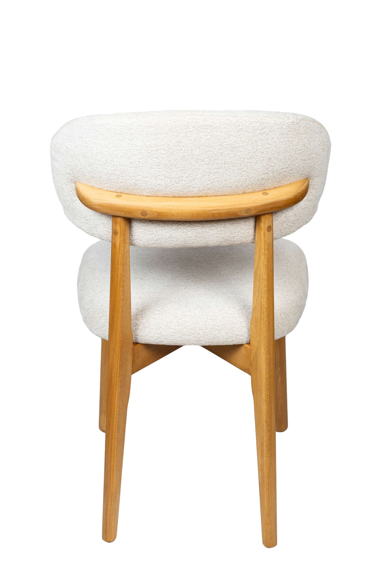 Home affaire Esszimmerstuhl »Nomo Polsterstuhl, Küchenstuhl, 4-Fussstuhl« () 2 Stk.Chenille, Massivholzbeine, Retro