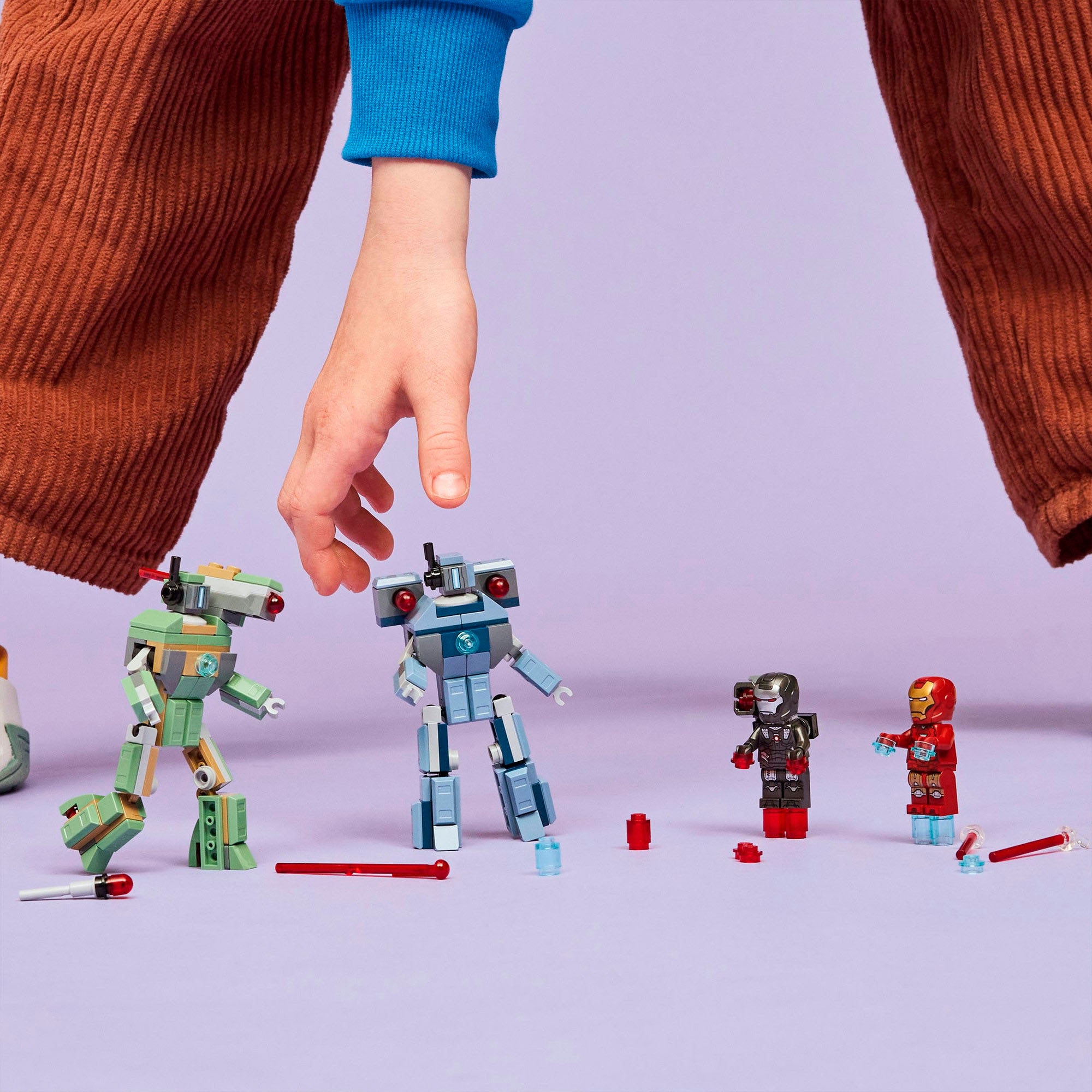 LEGO® Konstruktionsspielsteine »Iron Man & War Machine vs. Hammer-Drohnen (76320), LEGO Super Heroes« Made in Europe