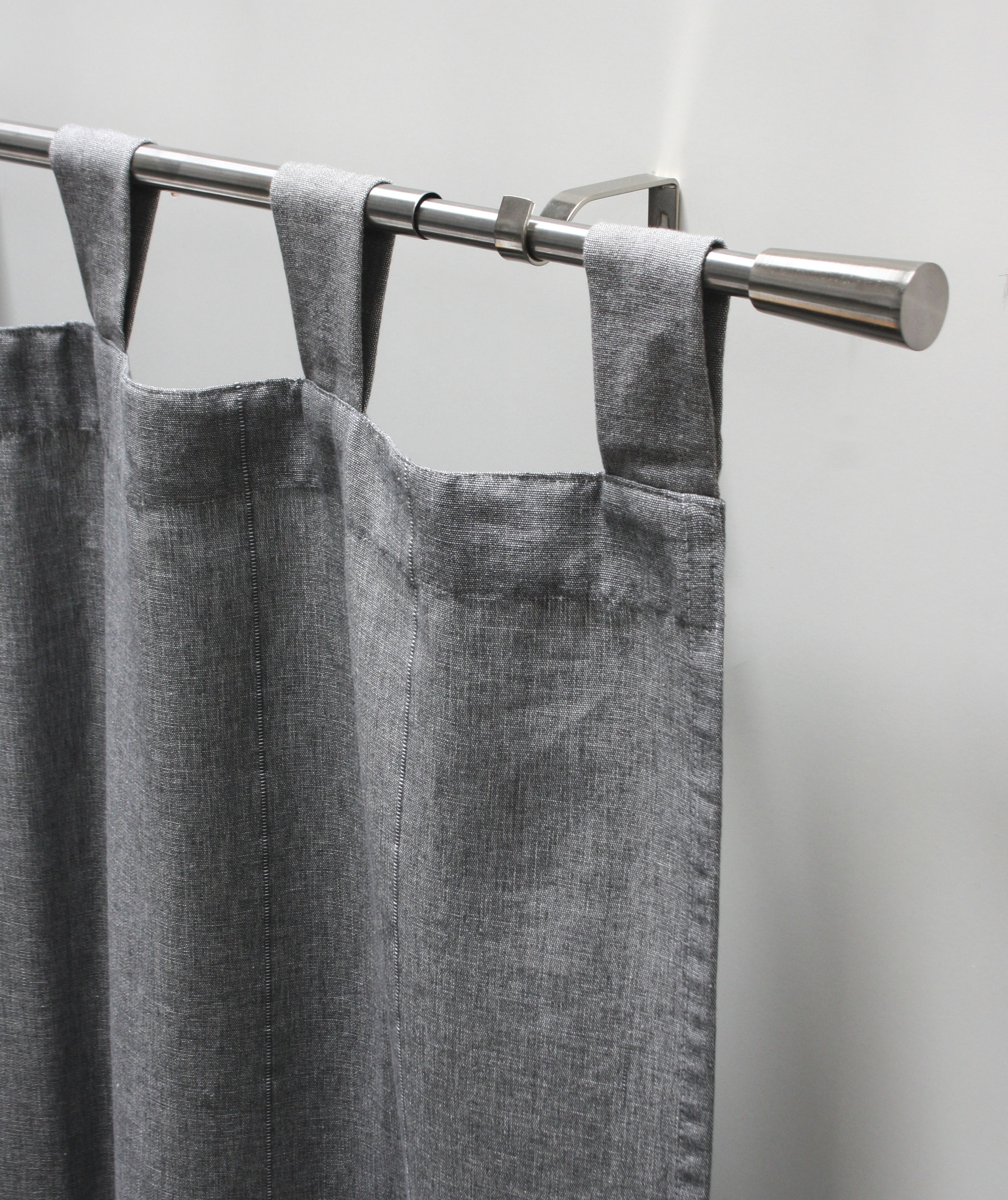 GARDINIA Gardinenstange »Gardinenstangen Set Kos« Ø 19 mm 1 läufig-läufig mit Bohren, Schrauben, Wandmontage, Metall, Kegel, Ø 19/16 mm